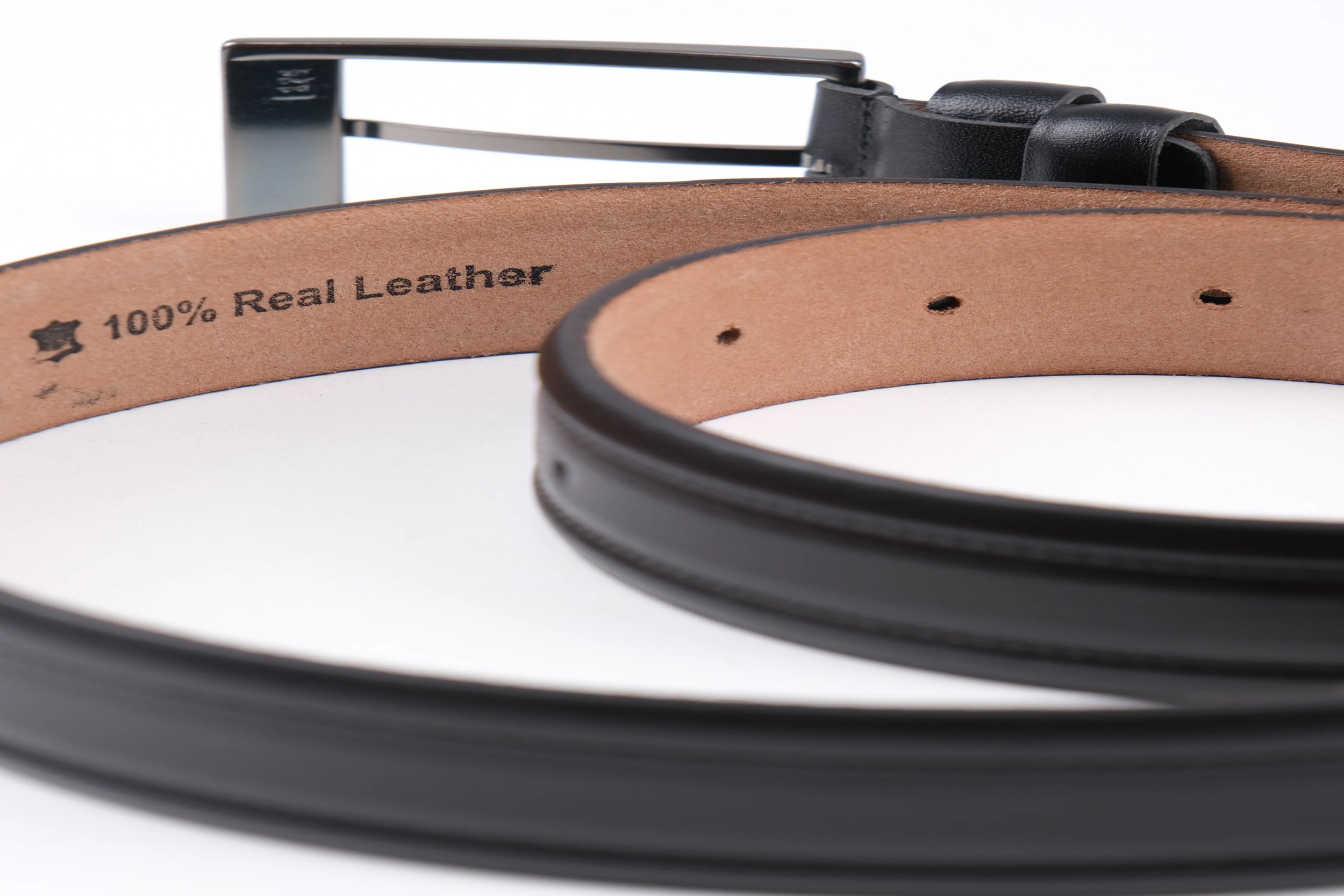 LONDON CLASSIC LEATHER BELT  - BLACK - 3101