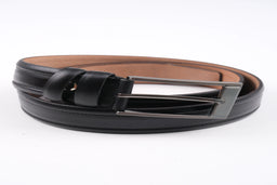 LONDON CLASSIC LEATHER BELT  - BLACK - 3101