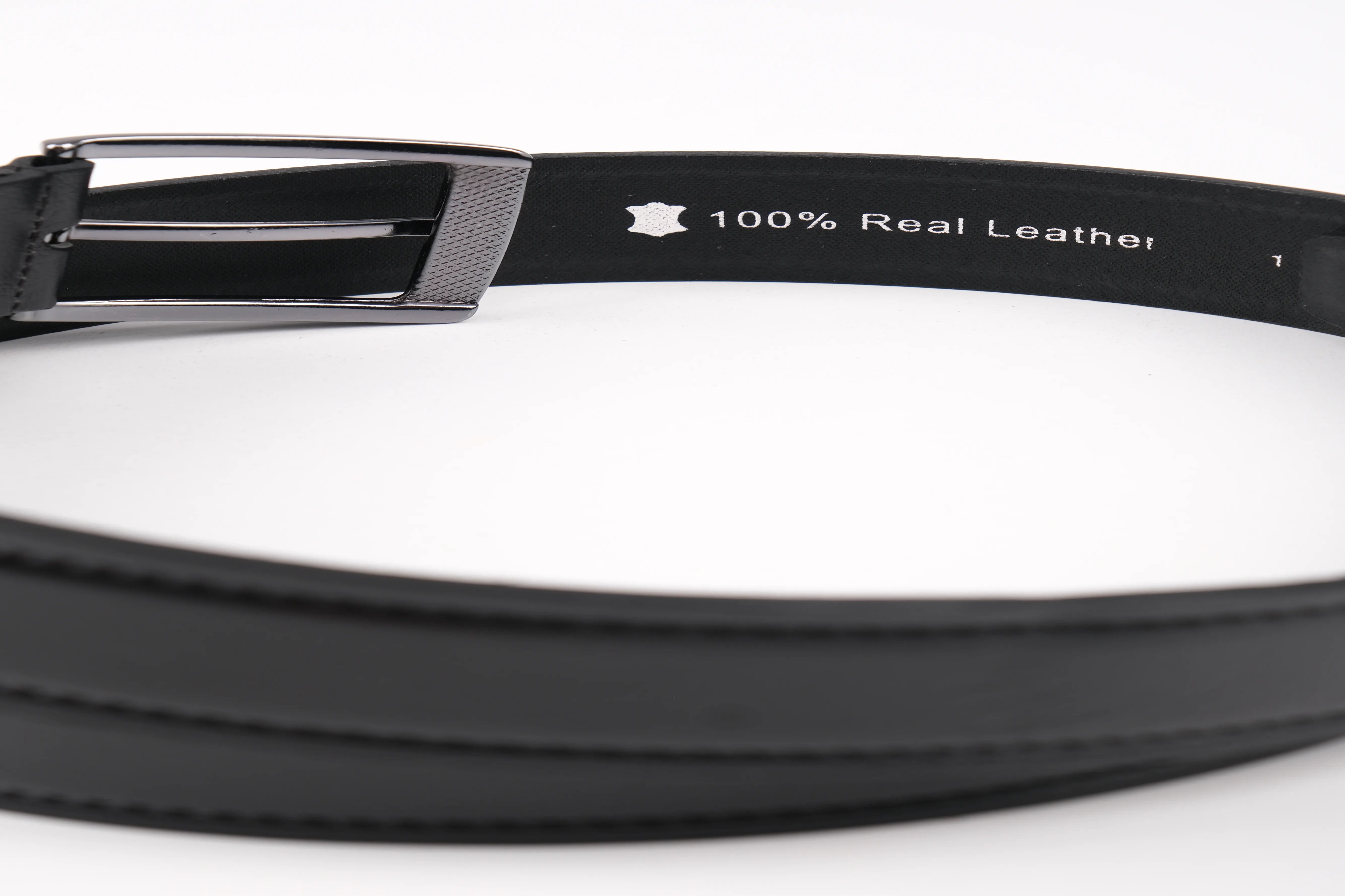 LONDON CLASSIC LEATHER BELT  - BLACK - 3103