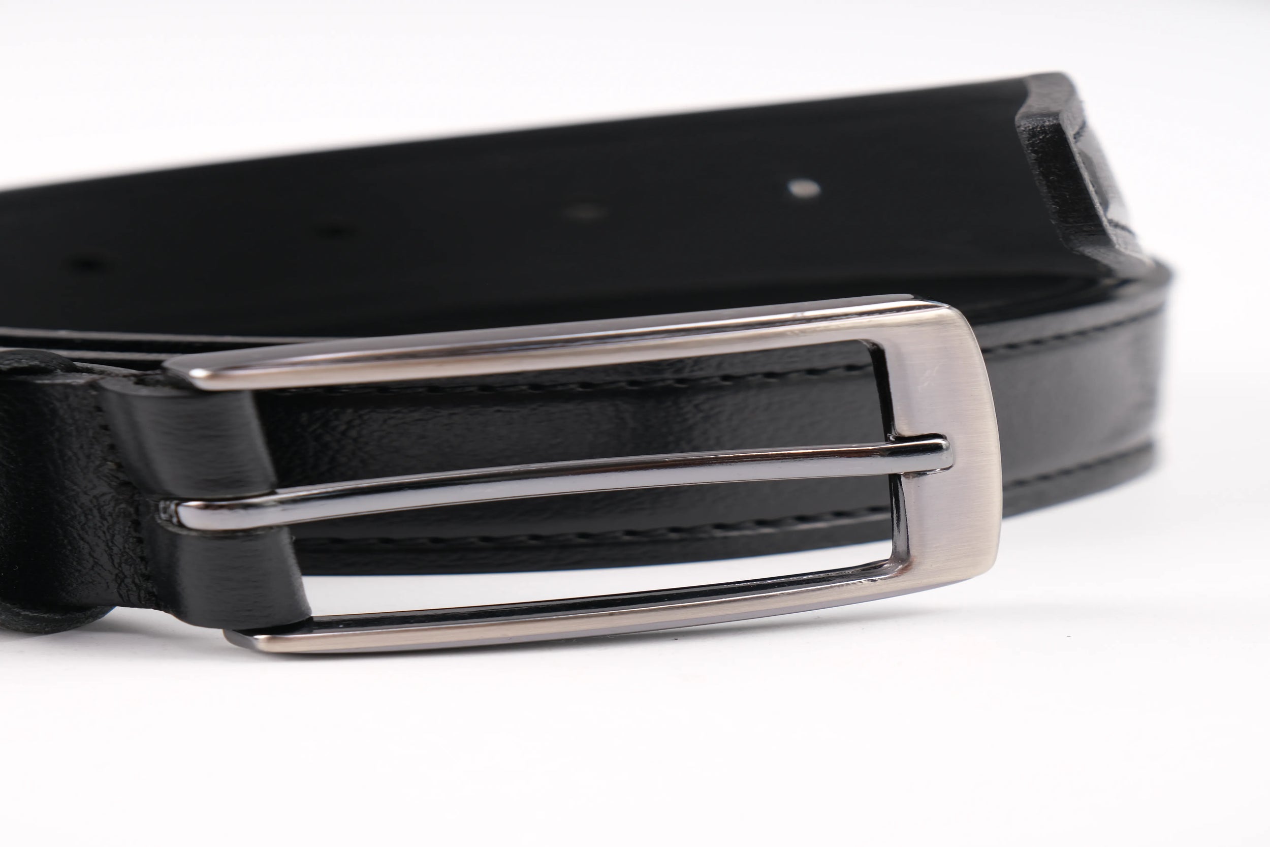 LONDON CLASSIC LEATHER BELT  - BLACK - 3103