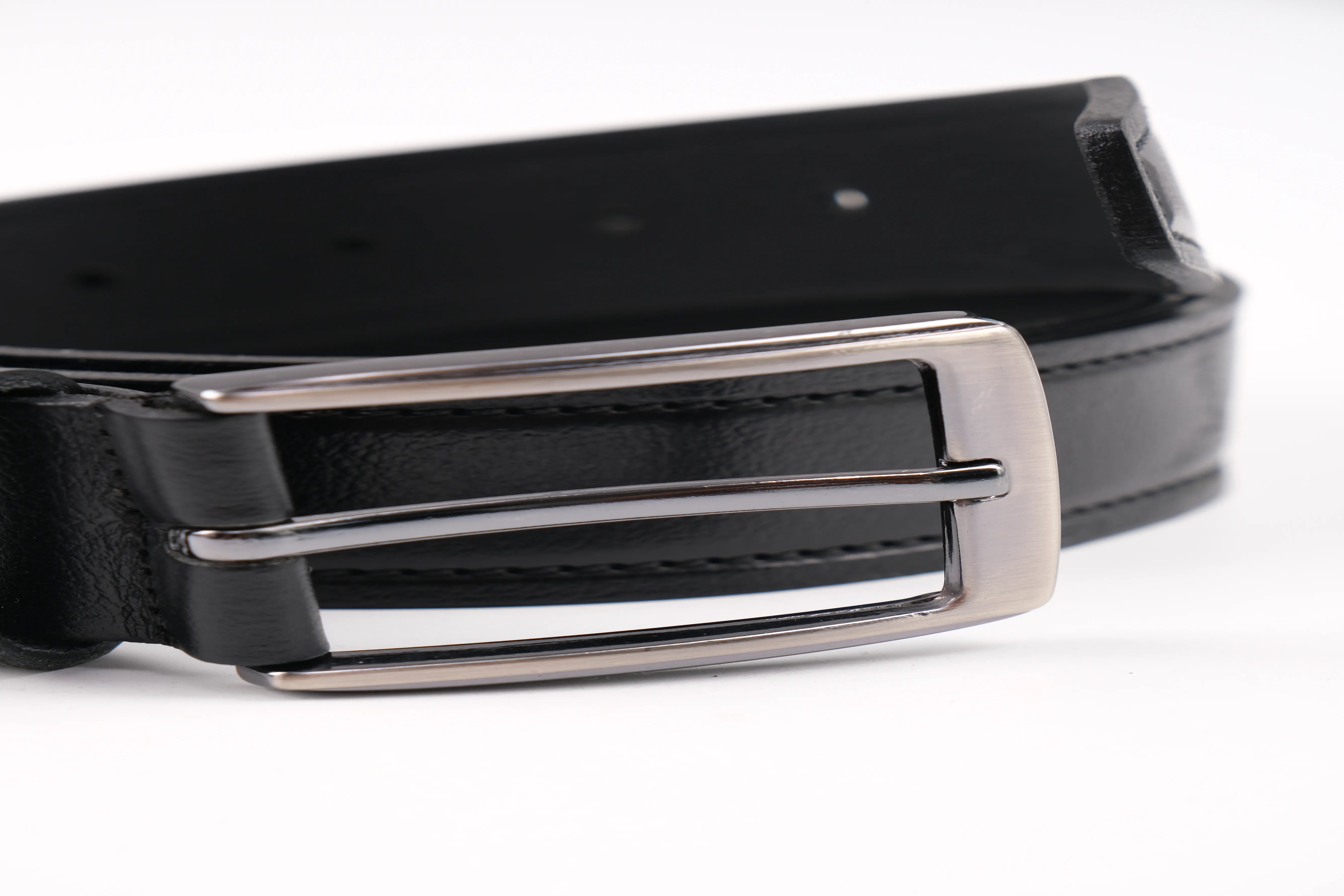 LONDON CLASSIC LEATHER BELT  - BLACK - 3103