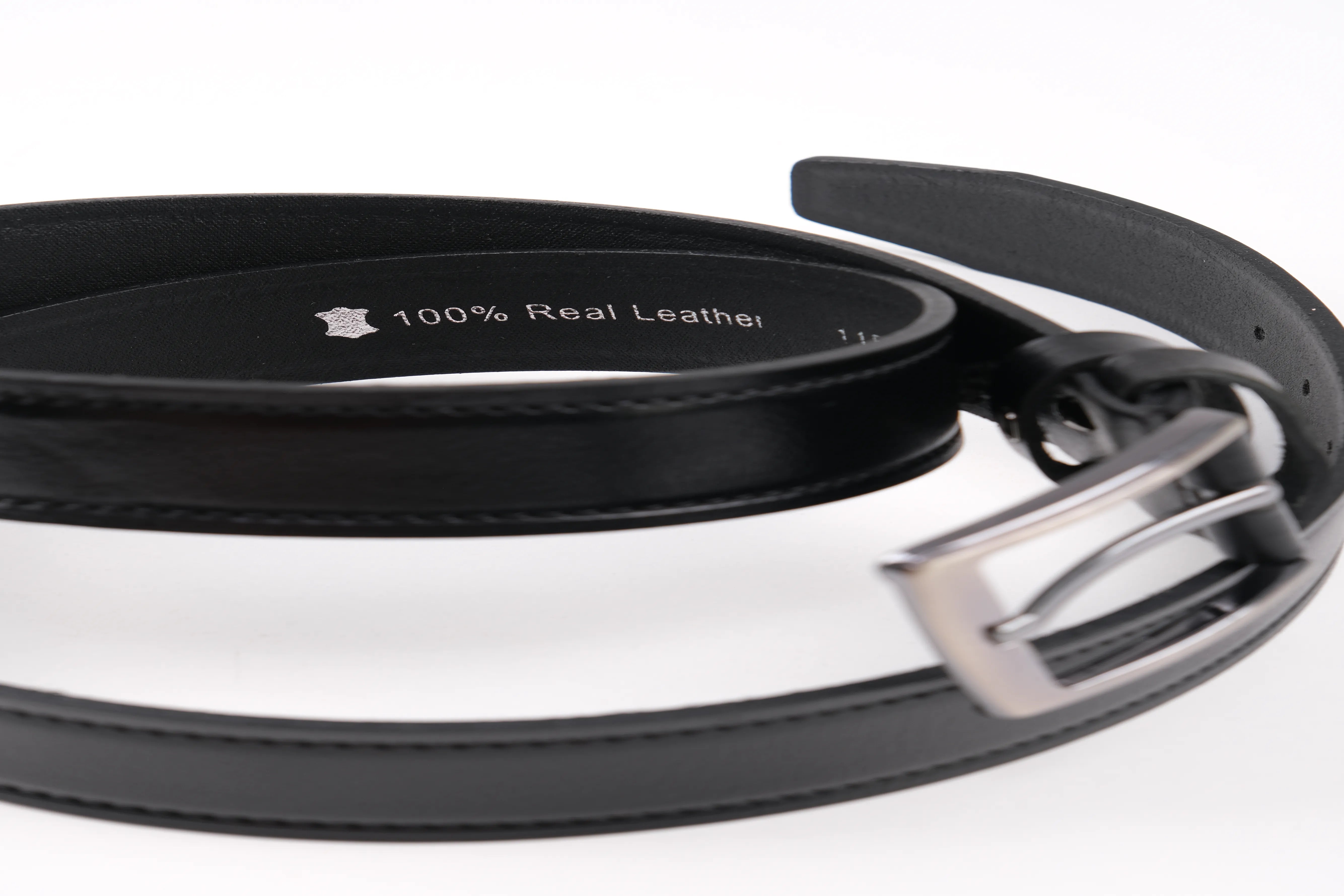 LONDON CLASSIC LEATHER BELT  - BLACK - 3103