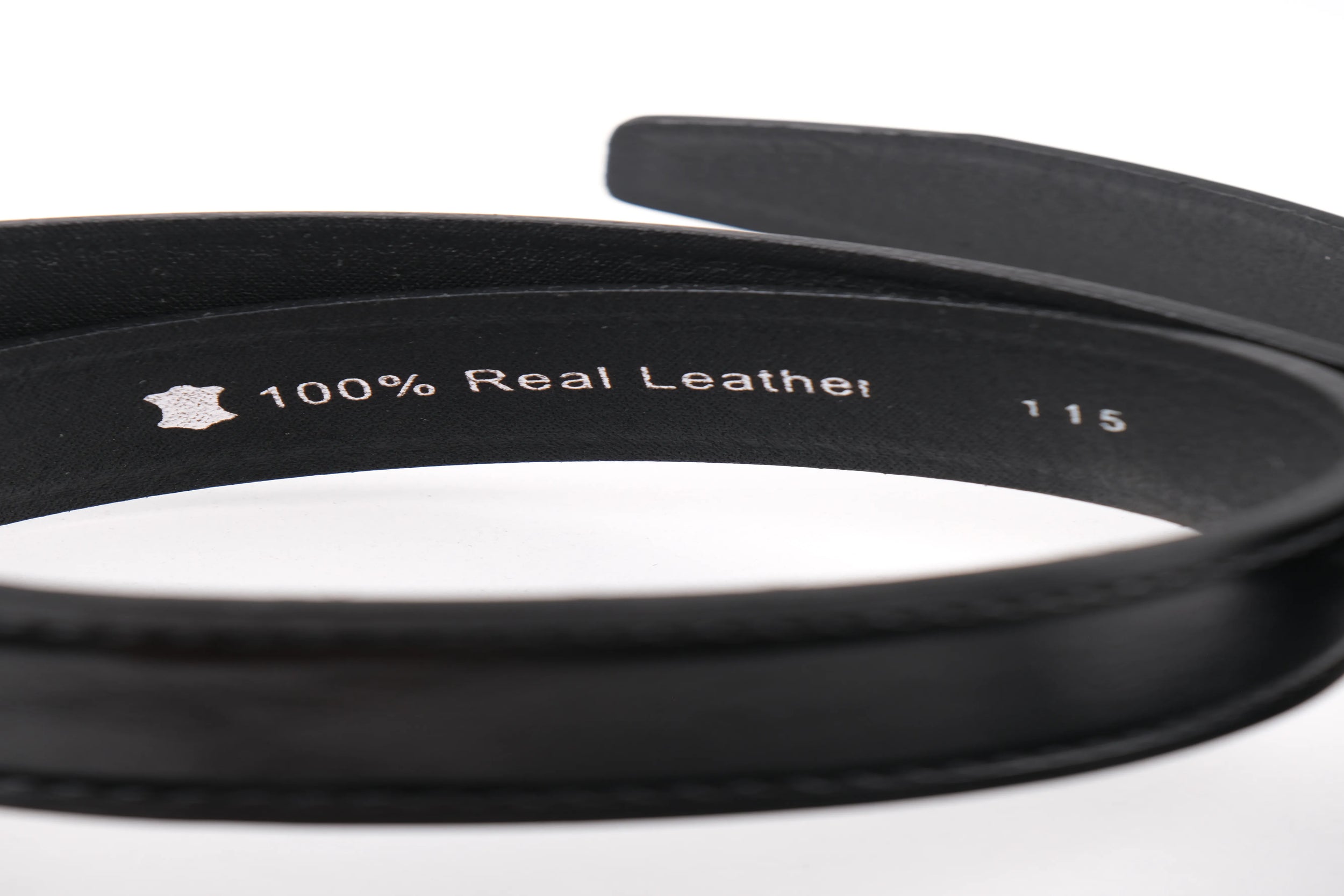 LONDON CLASSIC LEATHER BELT  - BLACK - 3103