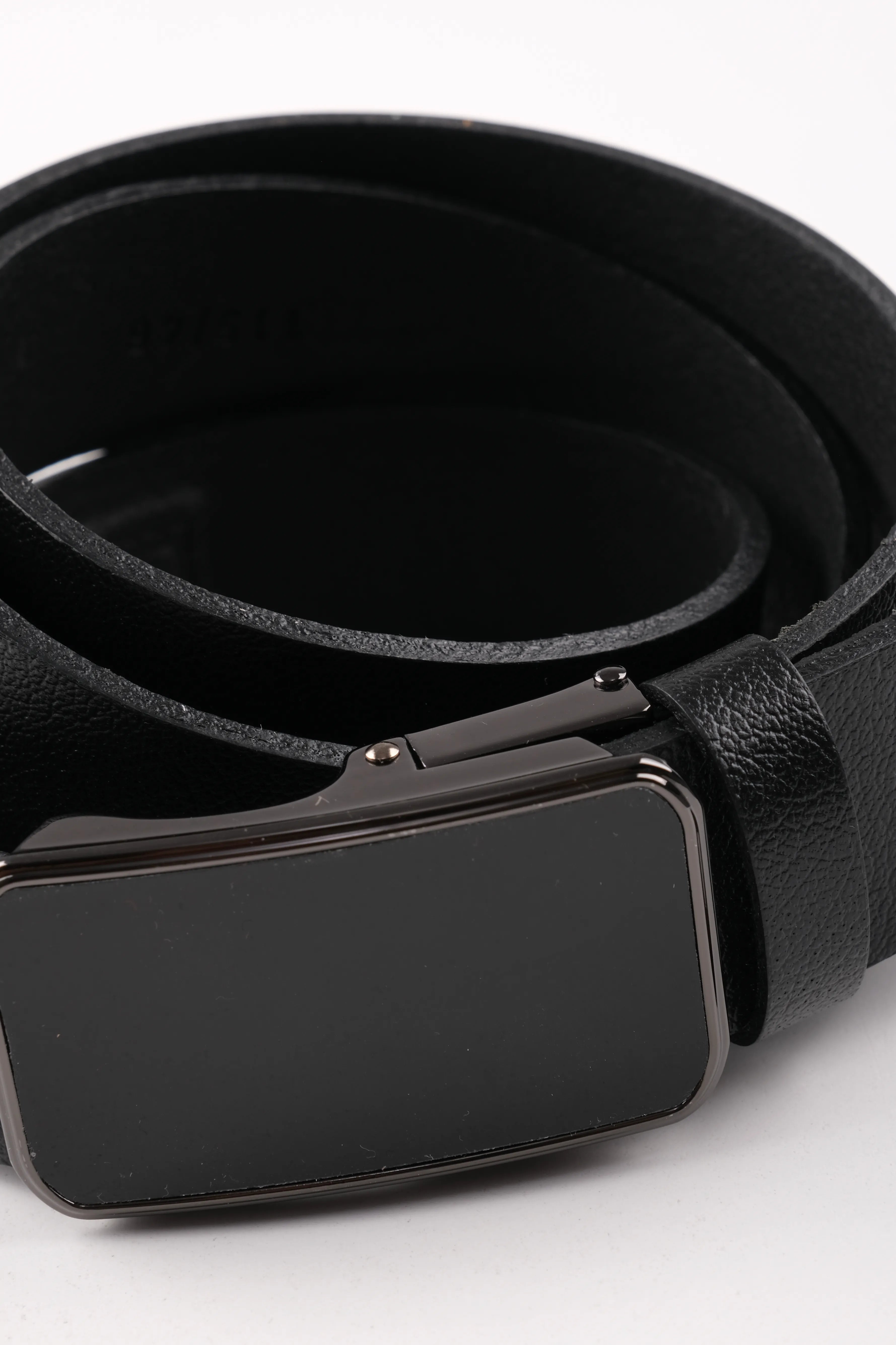 LONDON CLASSIC LEATHER BELT  - BLACK - 3104