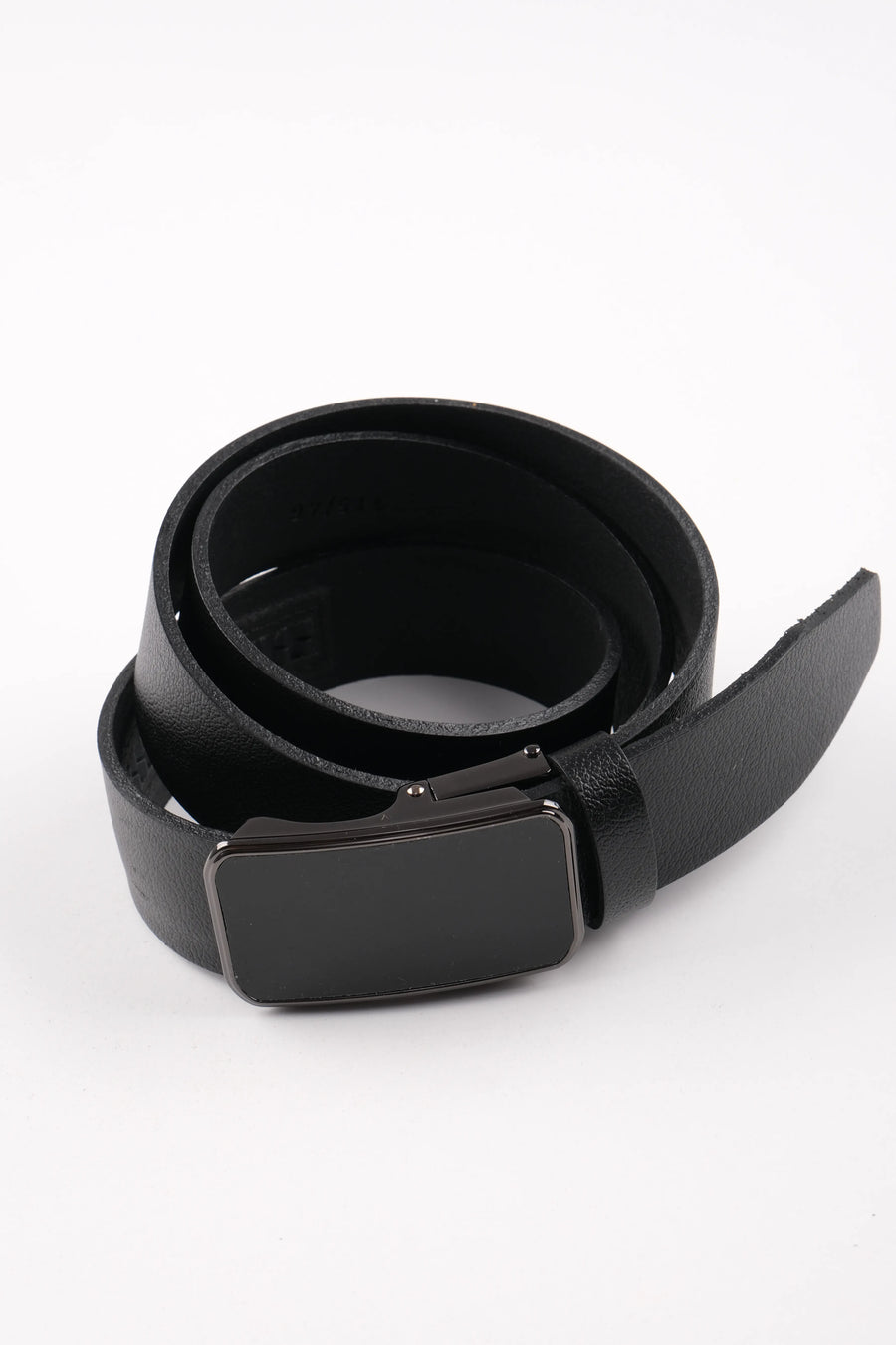 LONDON CLASSIC LEATHER BELT  - BLACK - 3104