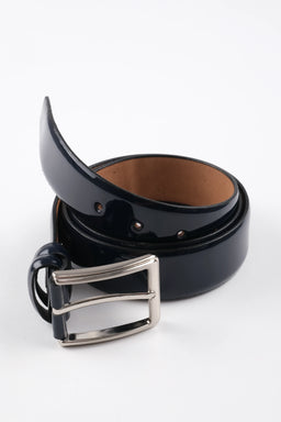 LONDON CLASSIC LEATHER BELT  - BLACK - 3108