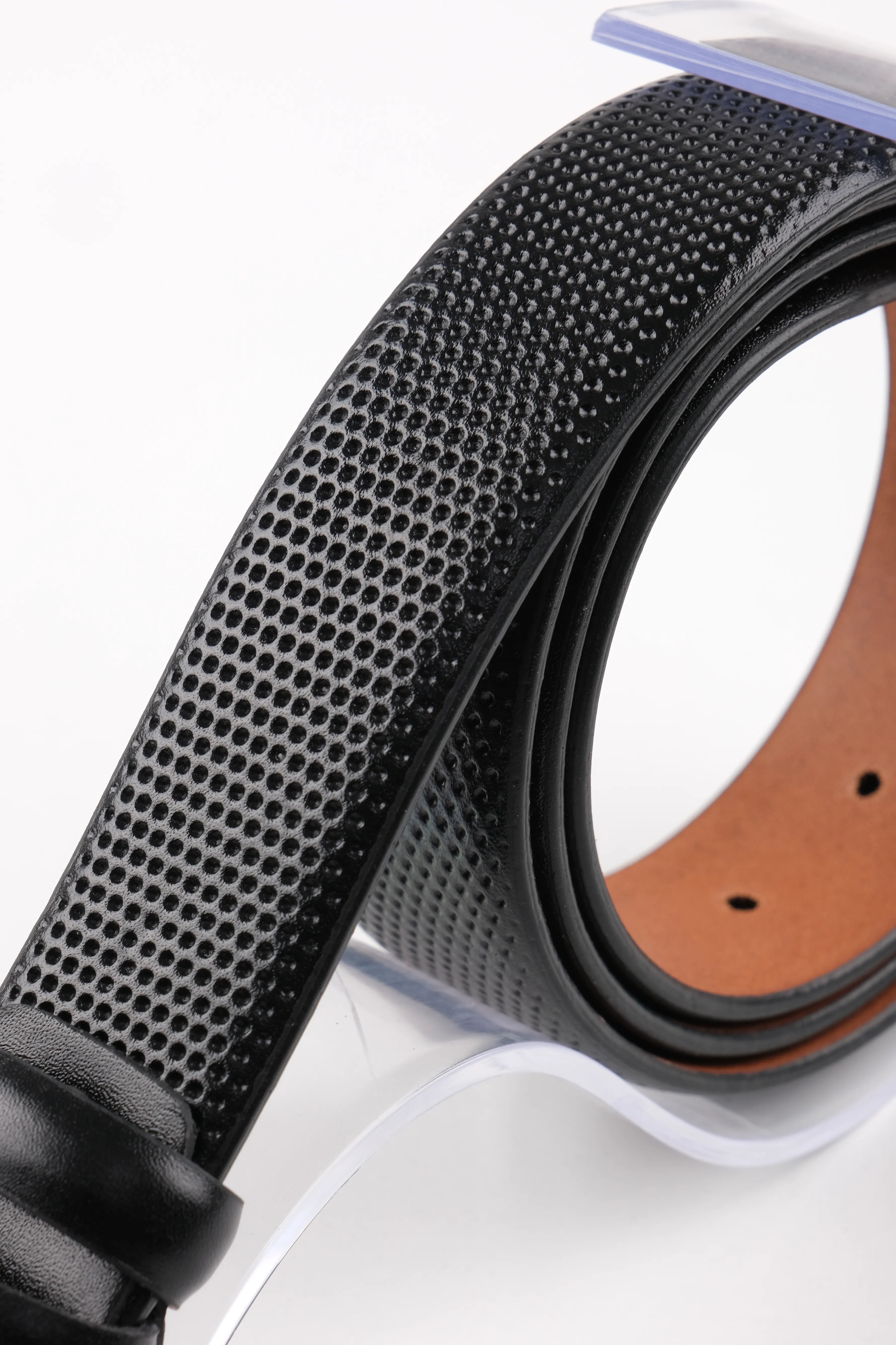 LONDON CLASSIC LEATHER BELT  - BLACK - 3109