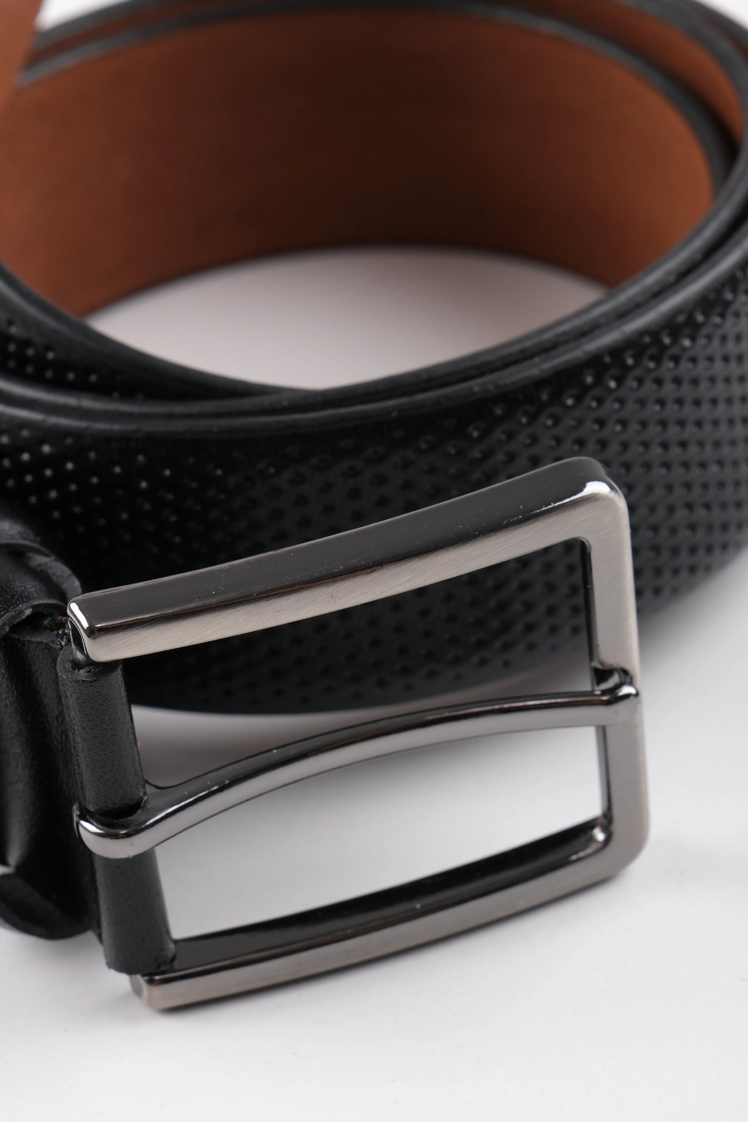 LONDON CLASSIC LEATHER BELT  - BLACK - 3109