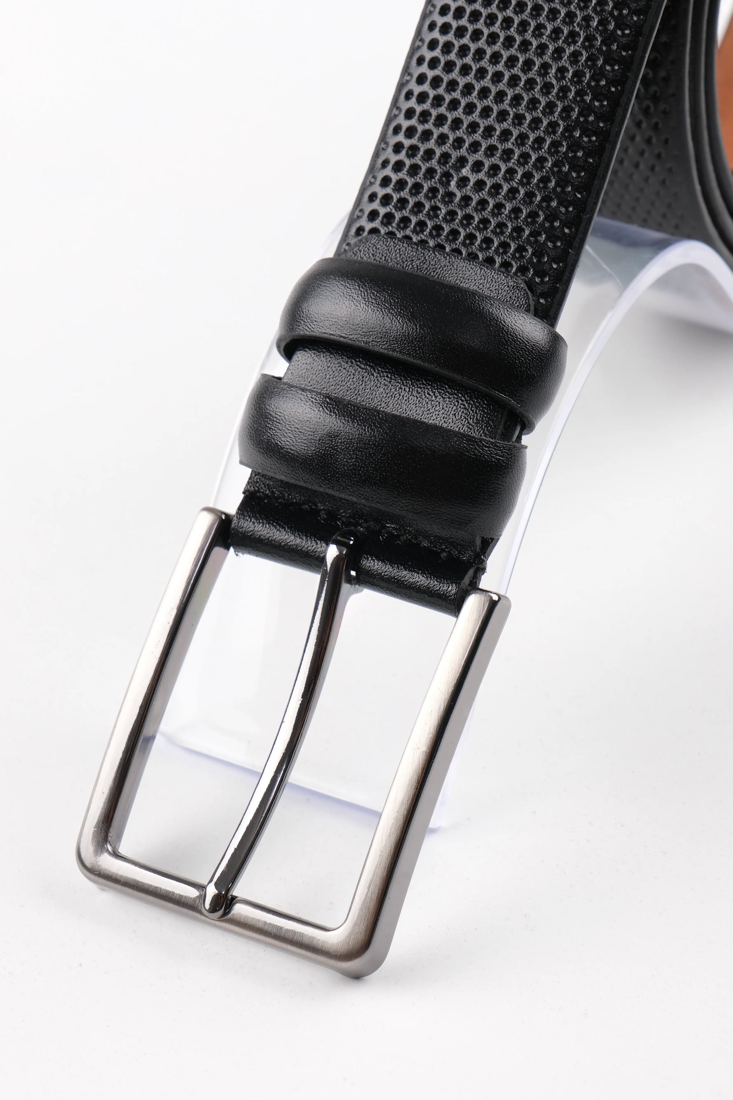 LONDON CLASSIC LEATHER BELT  - BLACK - 3109