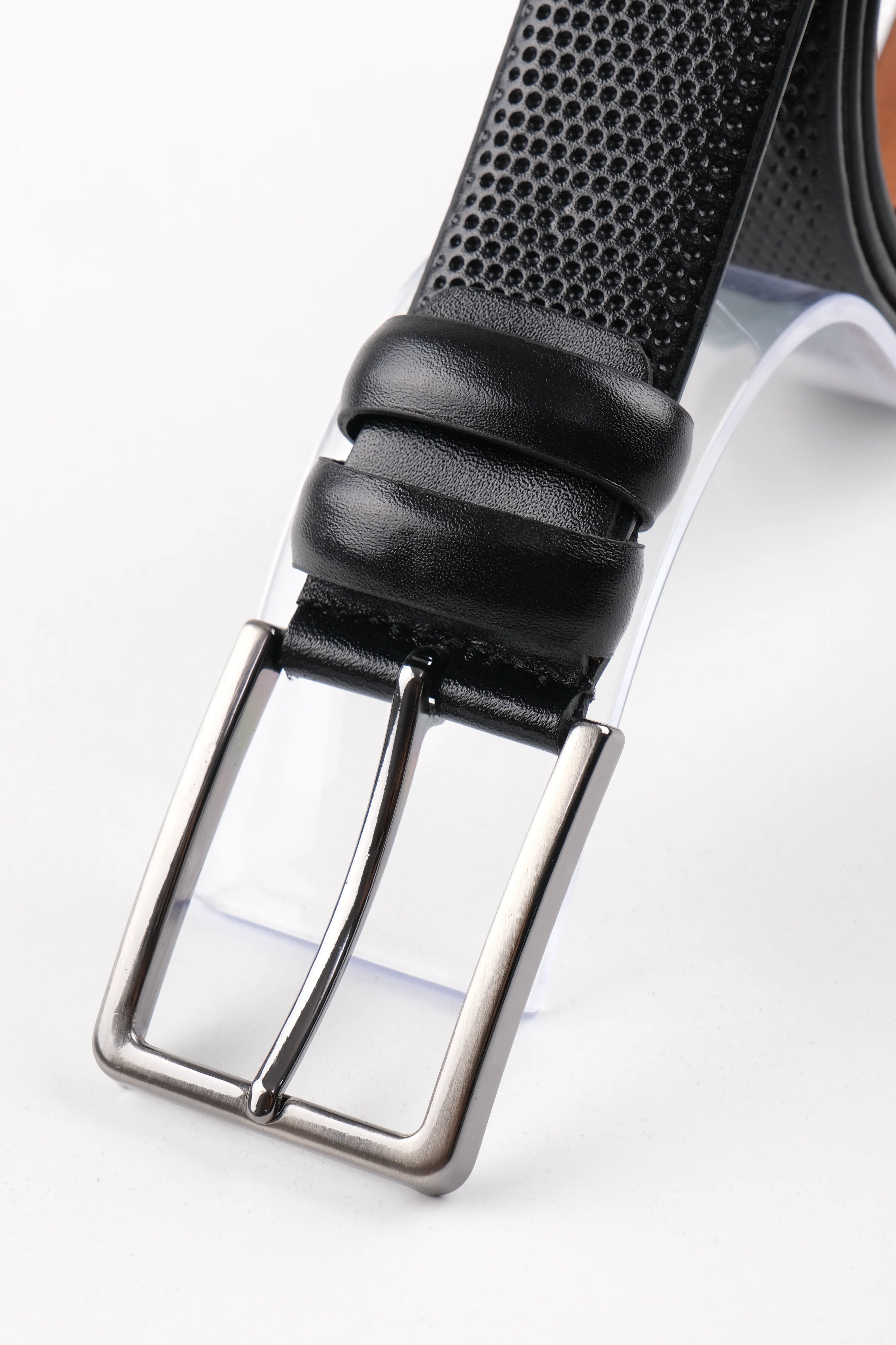 LONDON CLASSIC LEATHER BELT  - BLACK - 3109