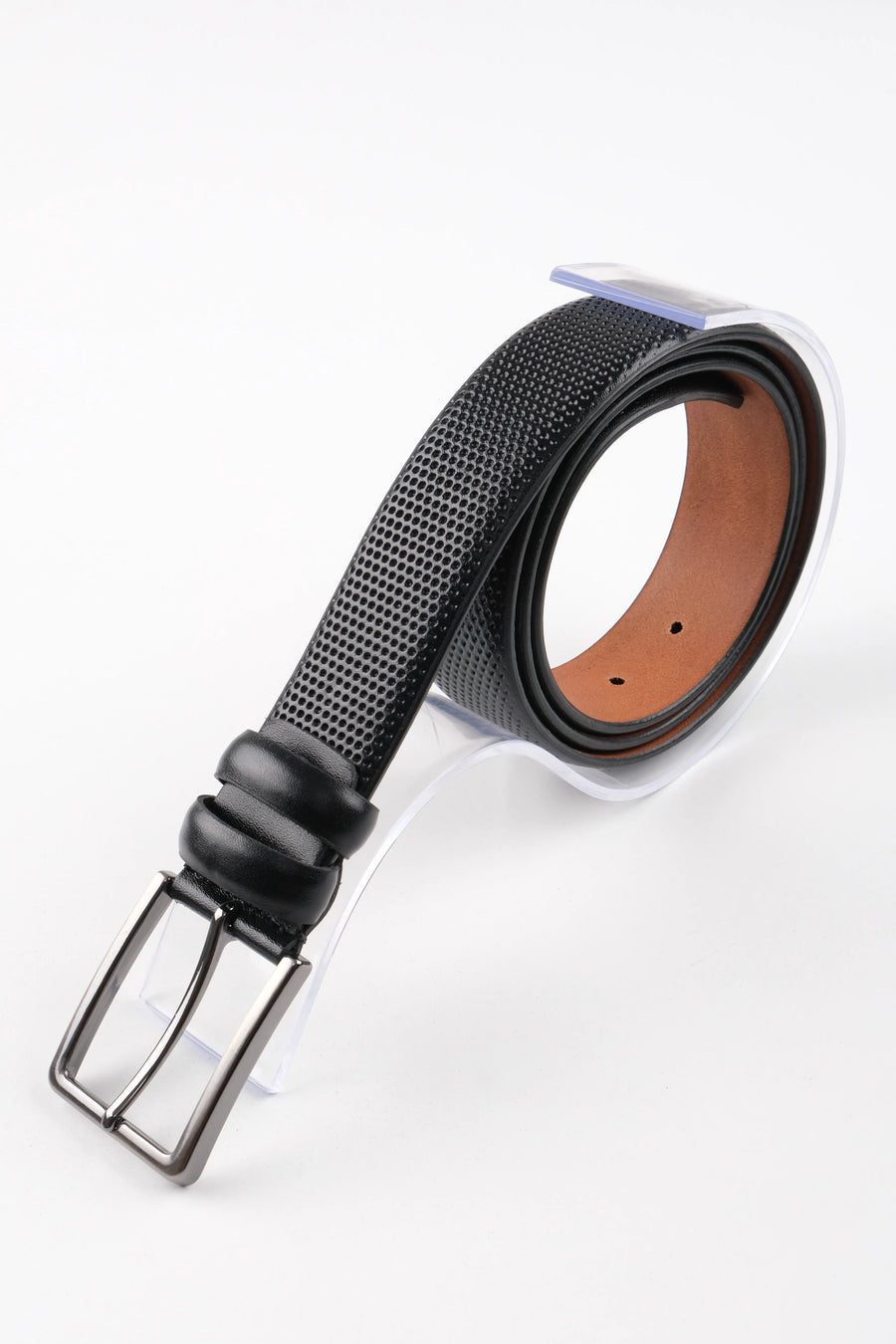 LONDON CLASSIC LEATHER BELT  - BLACK - 3109