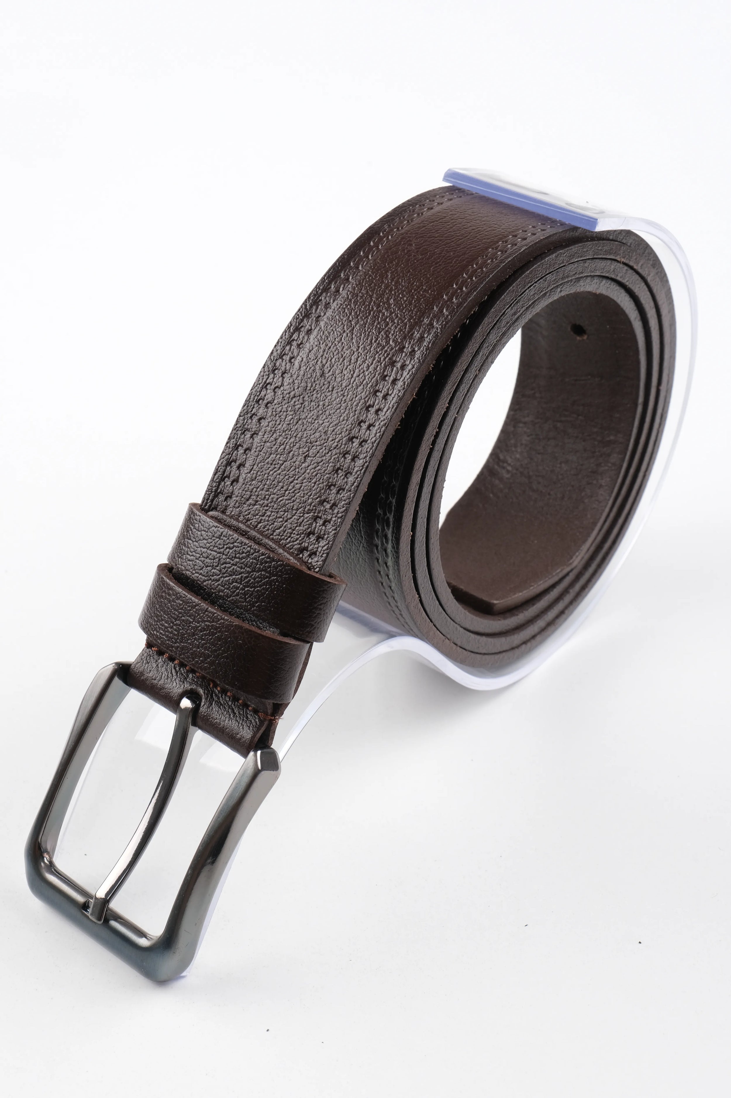 LONDON CLASSIC LEATHER BELT  - BLACK - 3111