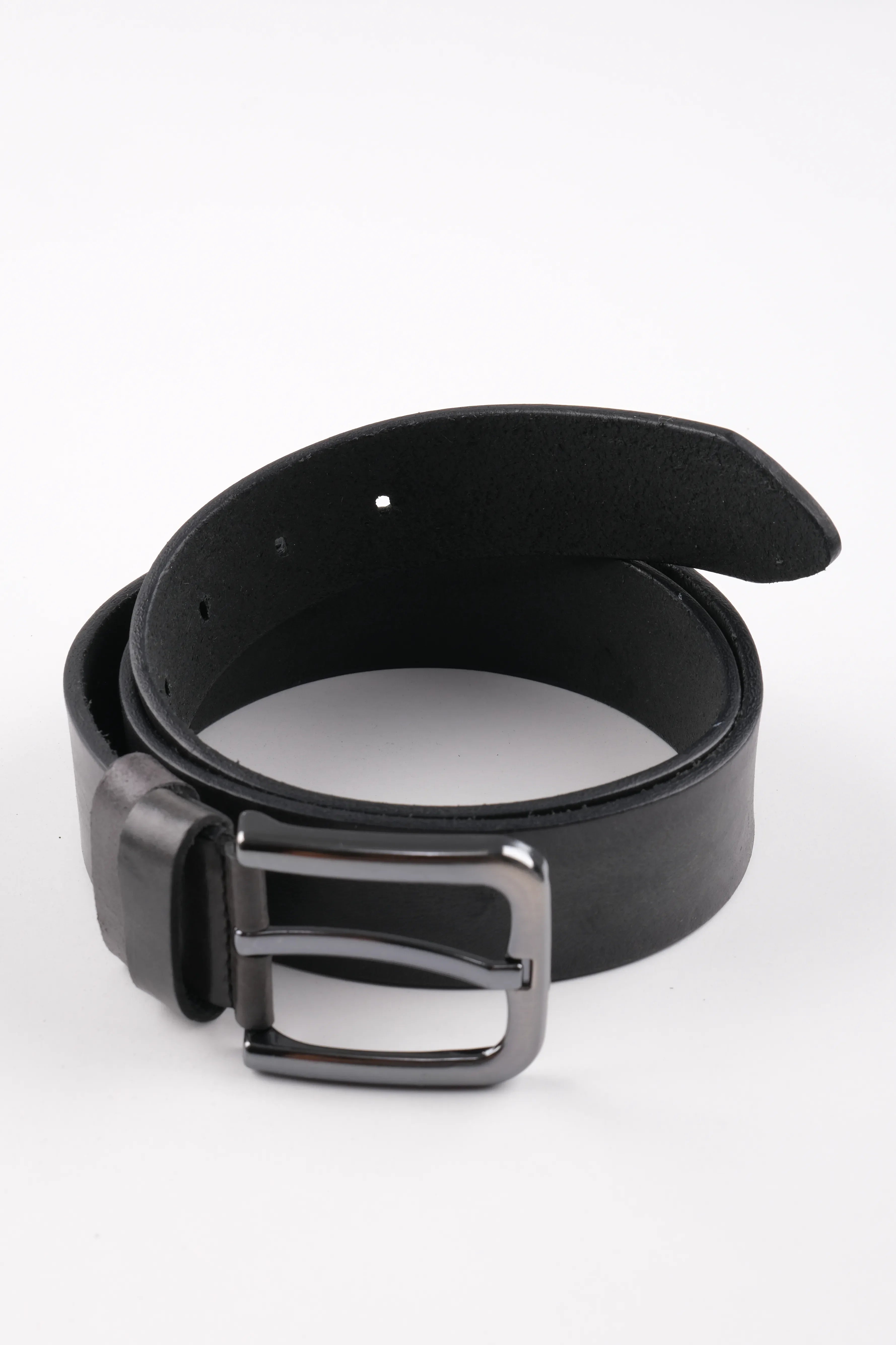 LONDON CLASSIC LEATHER BELT  - BLACK - 3112