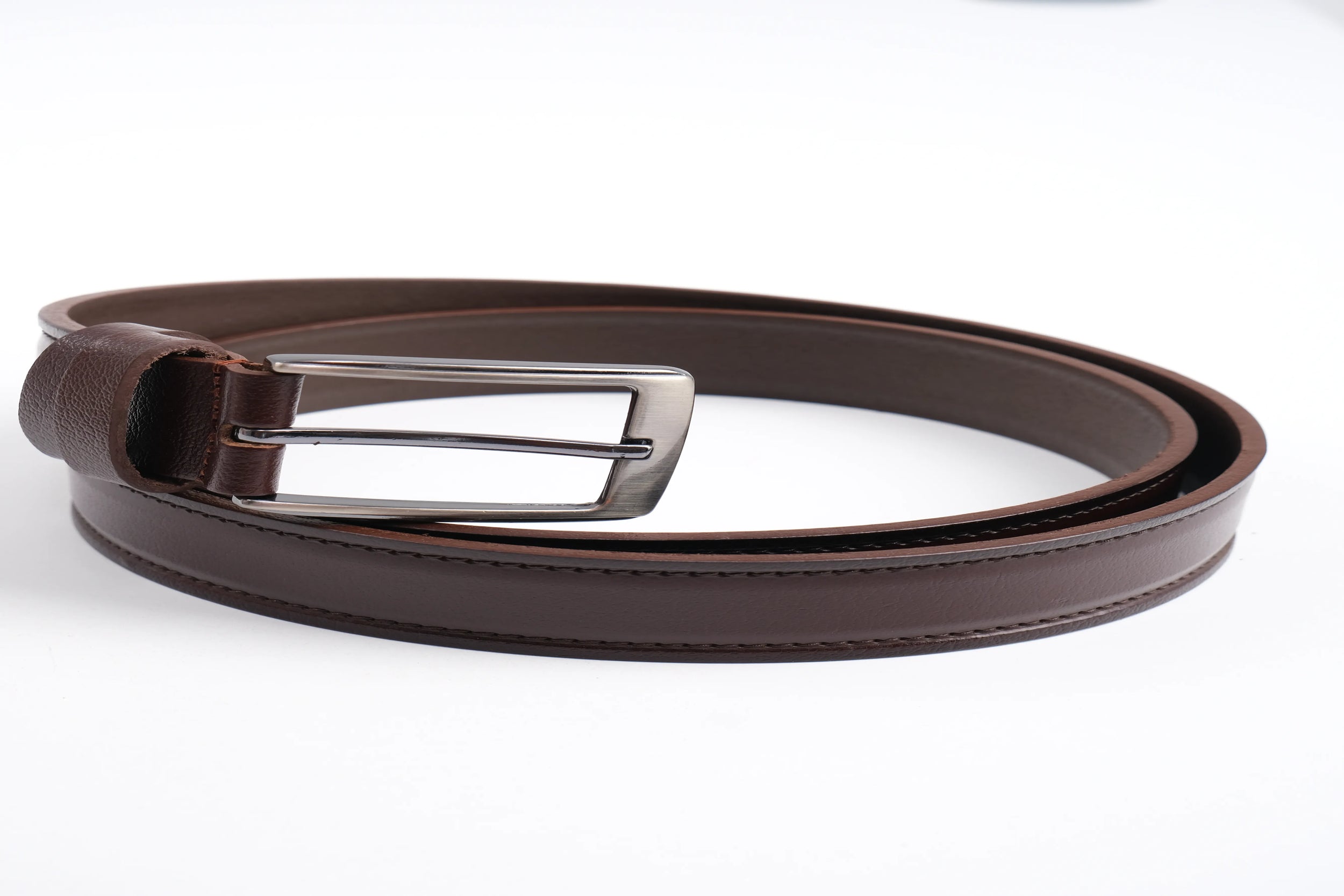 LONDON CLASSIC LEATHER BELT  - BROWN - 3303