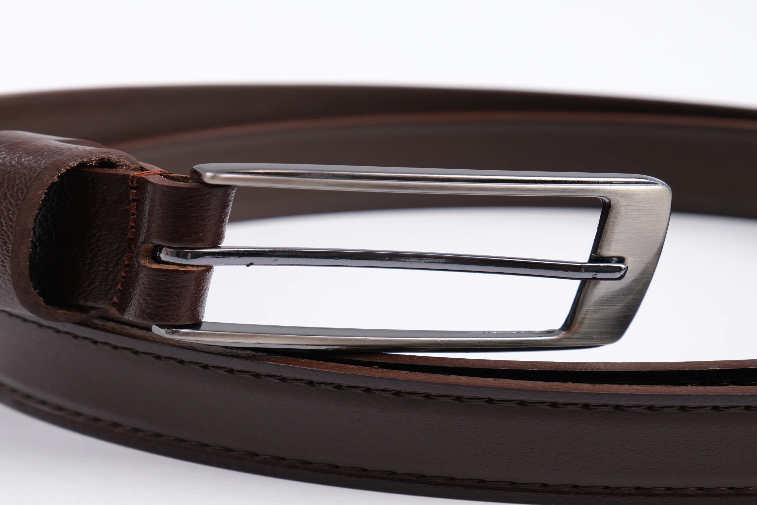 LONDON CLASSIC LEATHER BELT  - BROWN - 3303