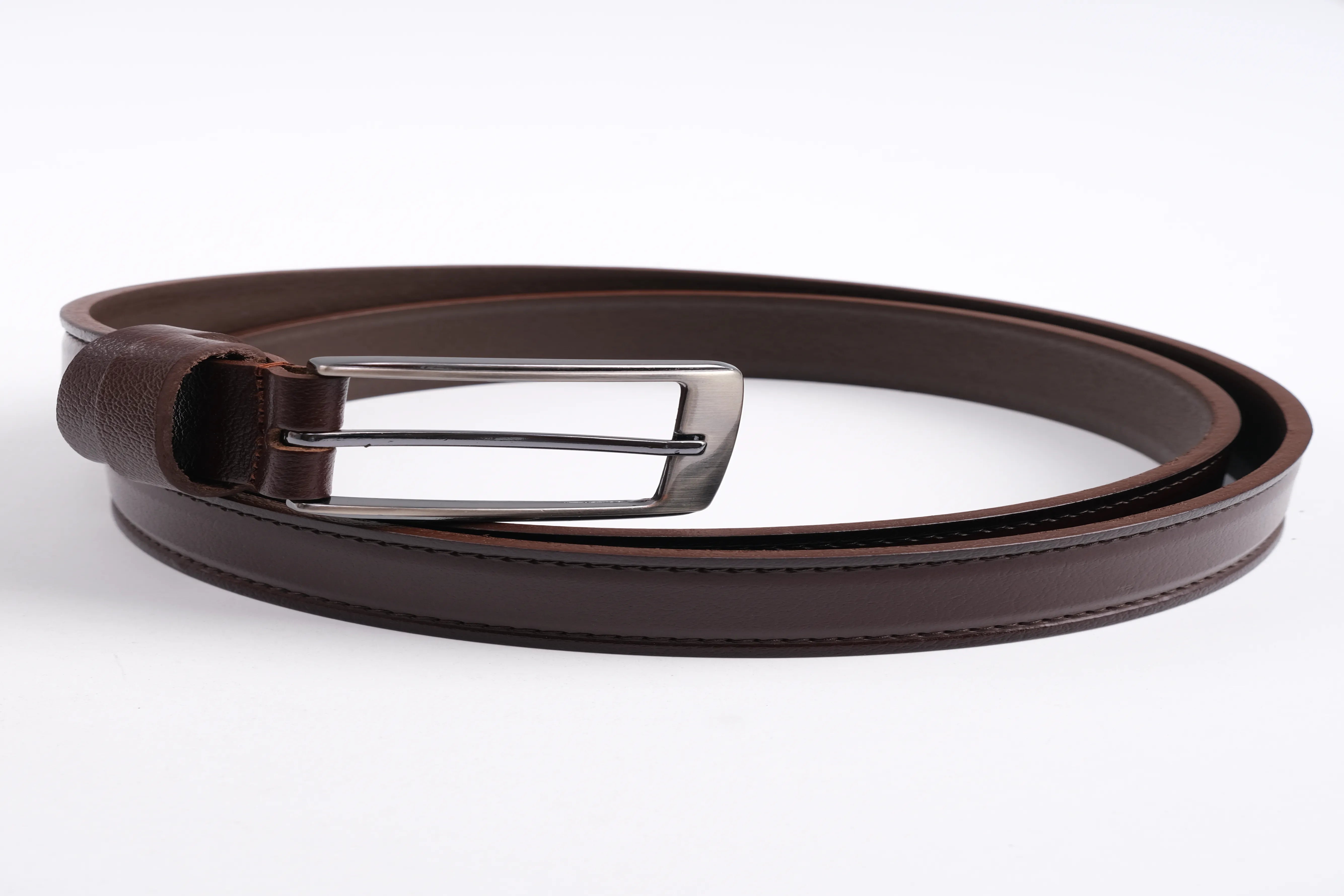 LONDON CLASSIC LEATHER BELT  - BROWN - 3303