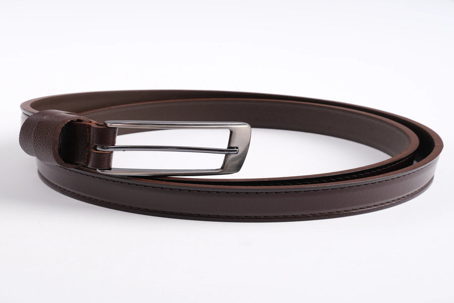 LONDON CLASSIC LEATHER BELT  - BROWN - 3303