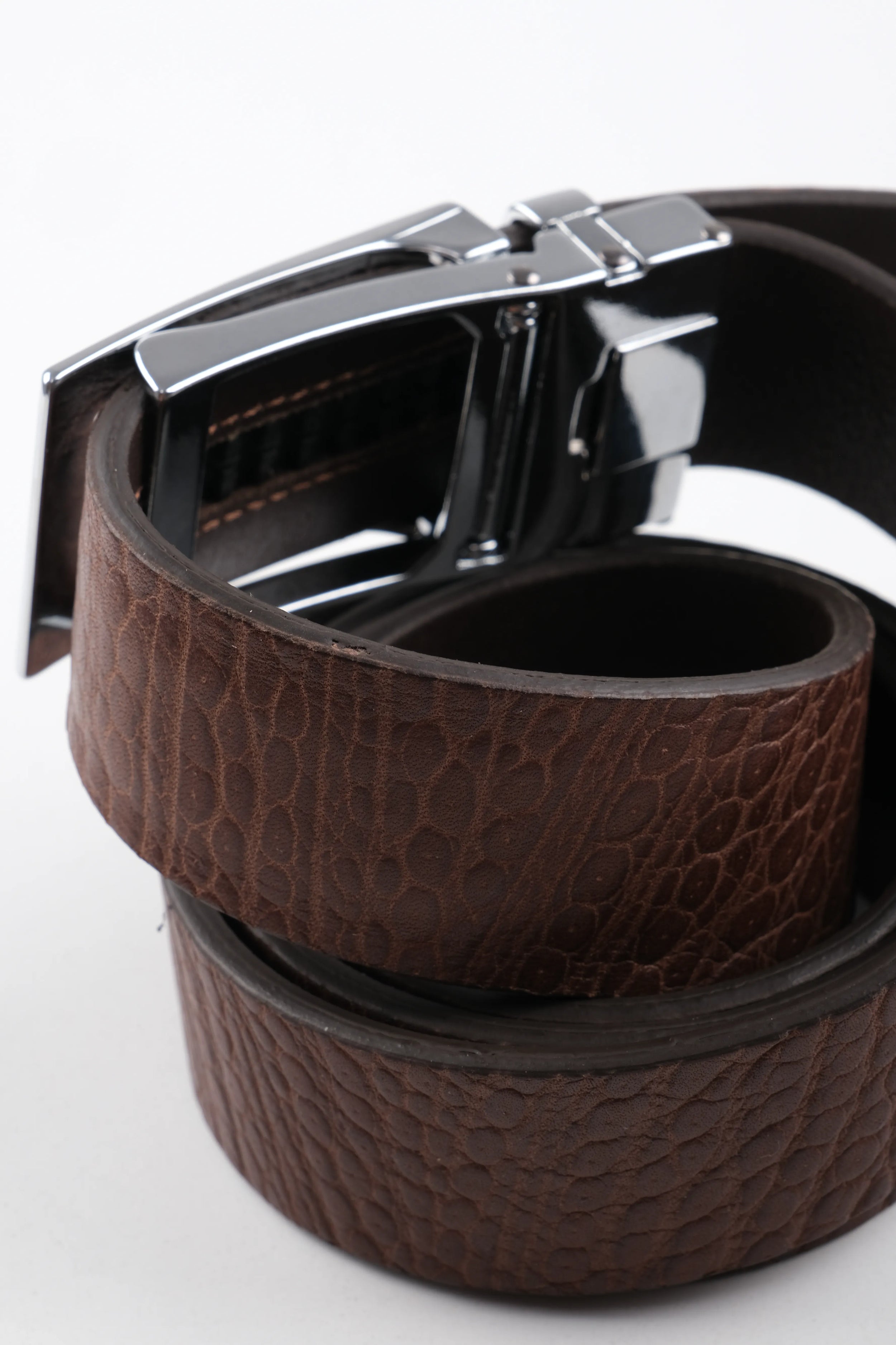 LONDON CLASSIC LEATHER BELT  - BROWN - 3304