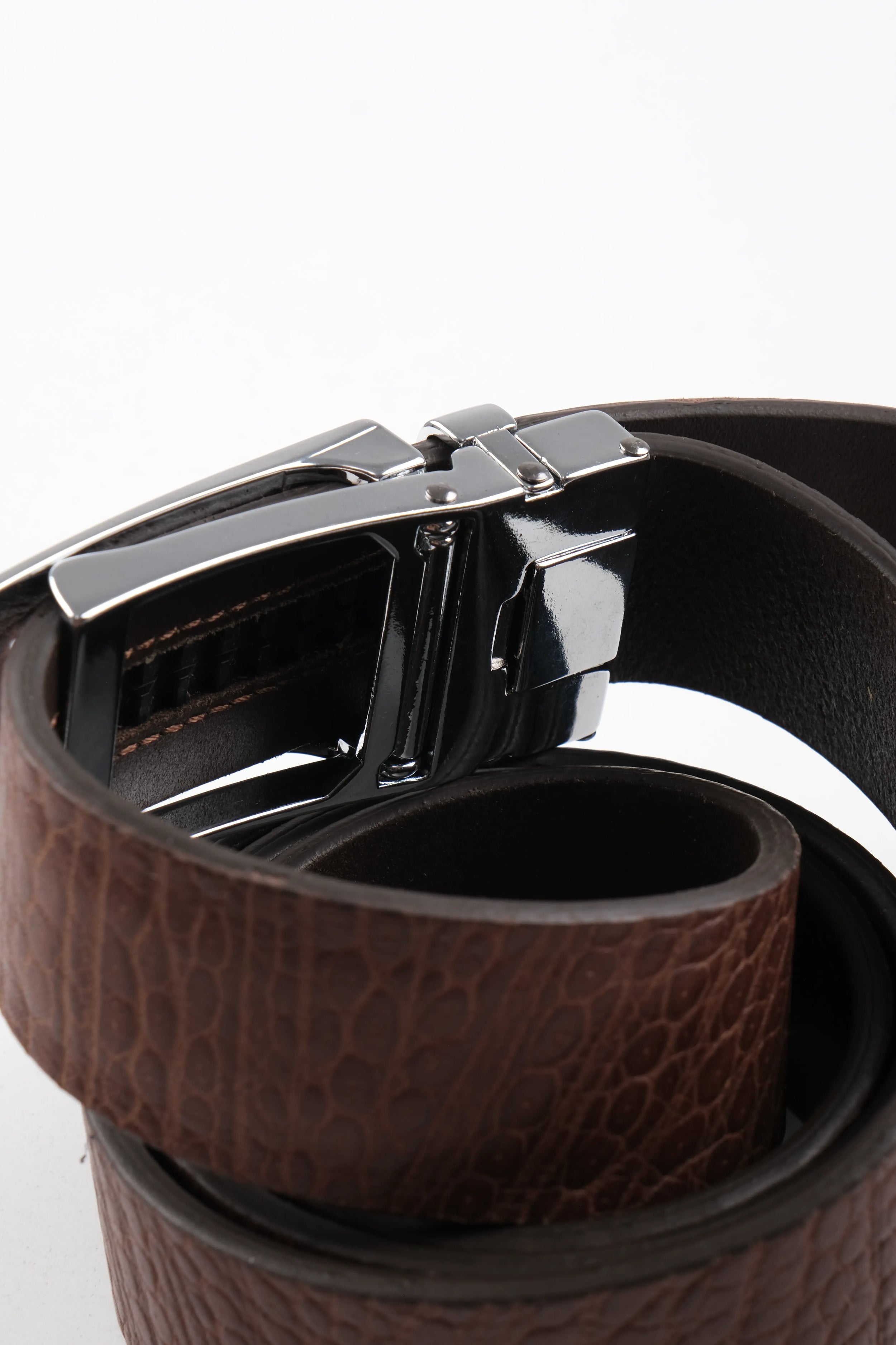 LONDON CLASSIC LEATHER BELT  - BROWN - 3304