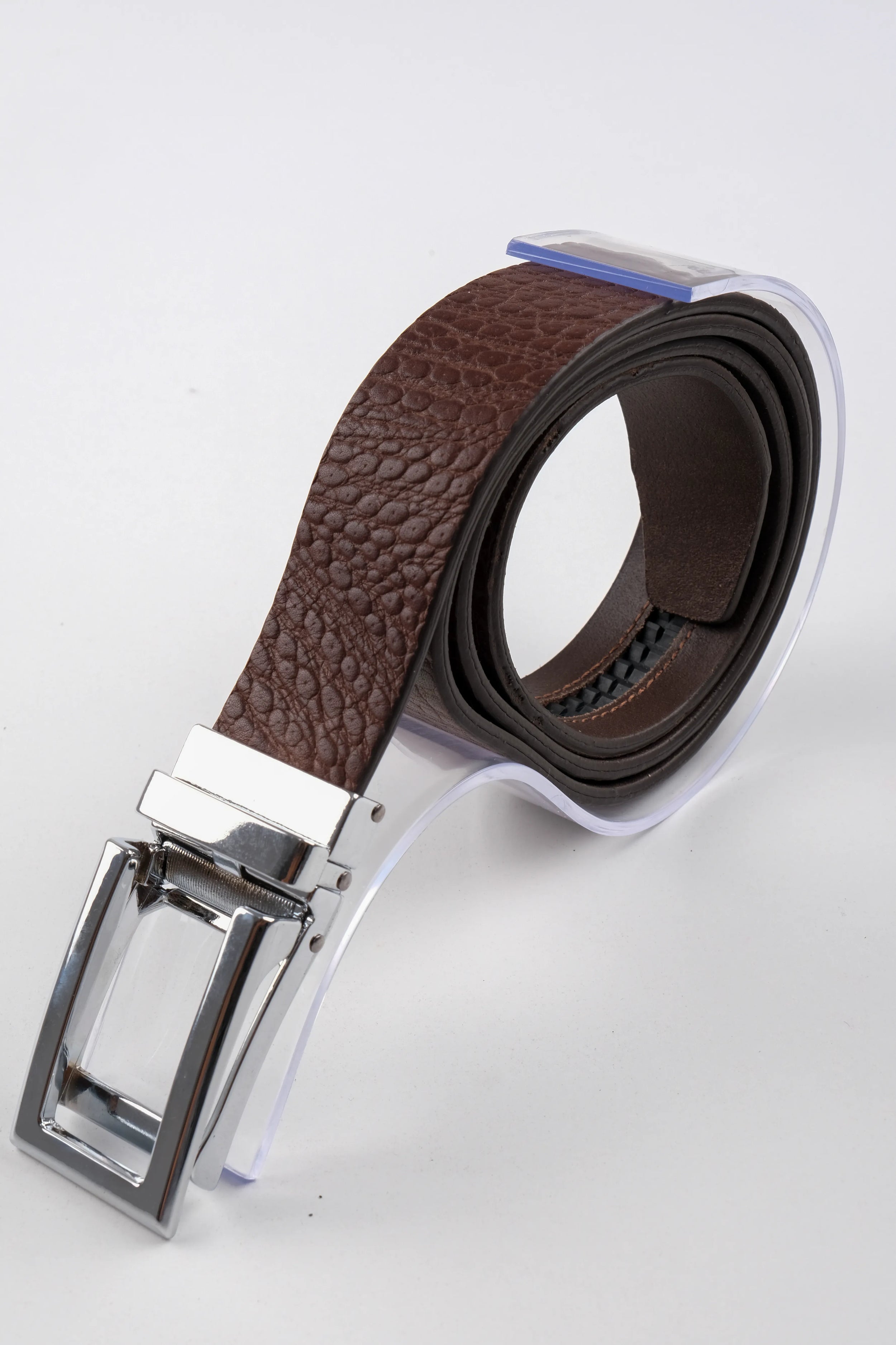LONDON CLASSIC LEATHER BELT  - BROWN - 3304