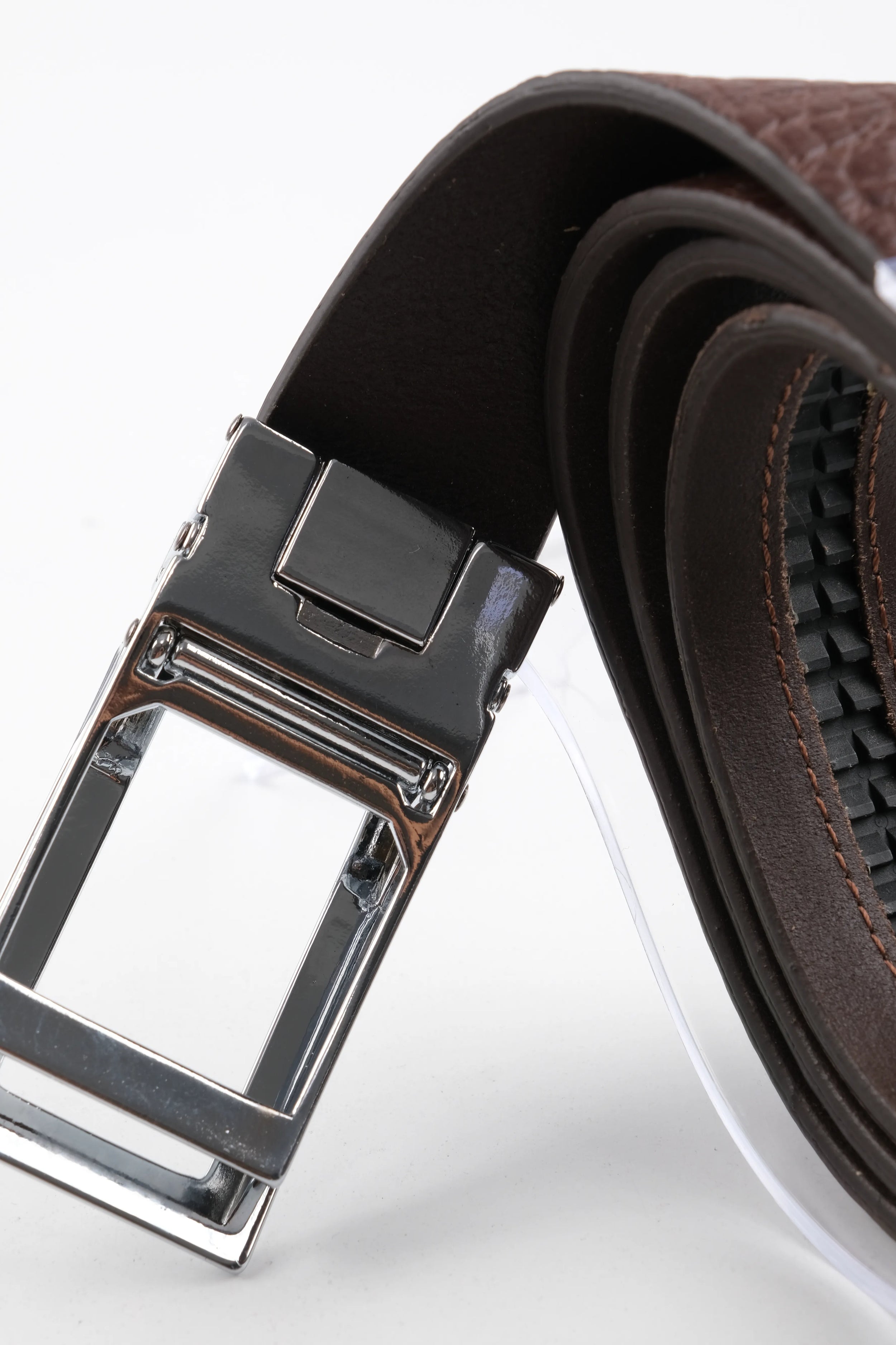 LONDON CLASSIC LEATHER BELT  - BROWN - 3304