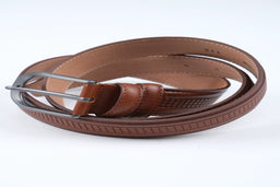 LONDON CLASSIC LEATHER BELT  - BROWN - 3306