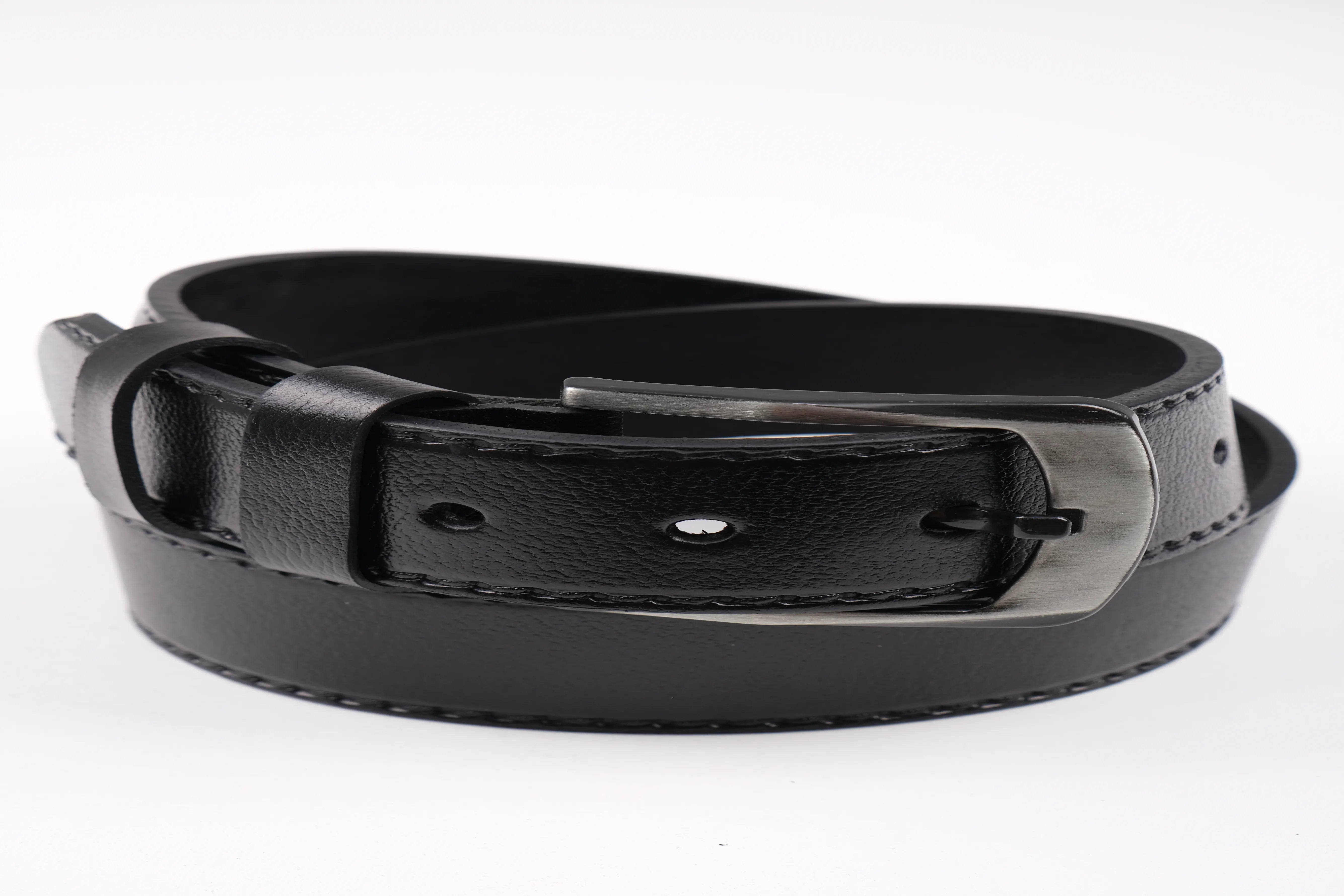 LISBOA LEATHER SPORT BELT  - BLACK - 5101