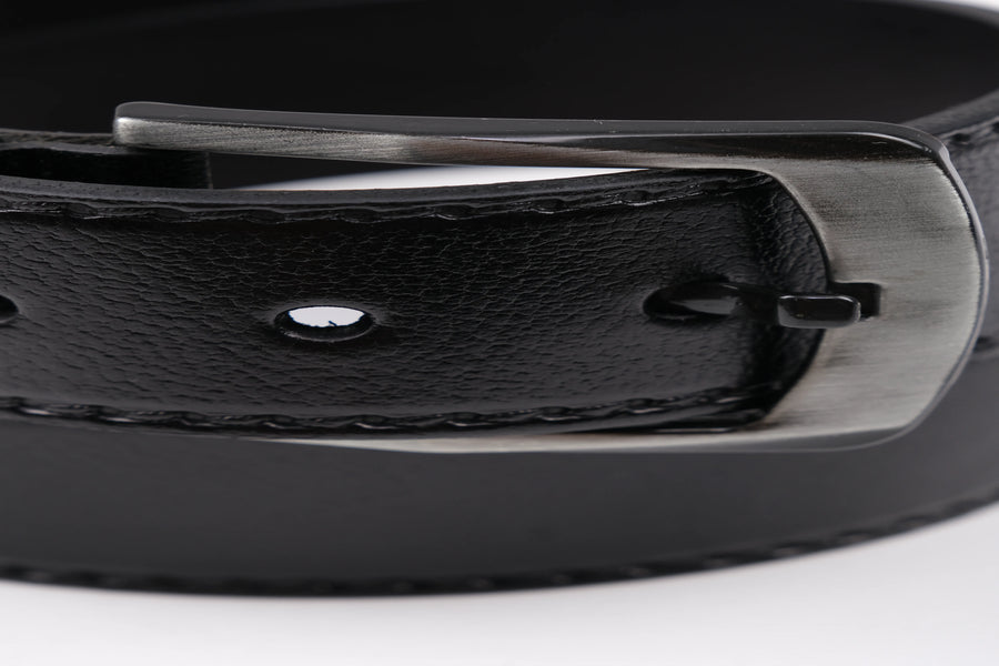 LISBOA LEATHER SPORT BELT  - BLACK - 5101