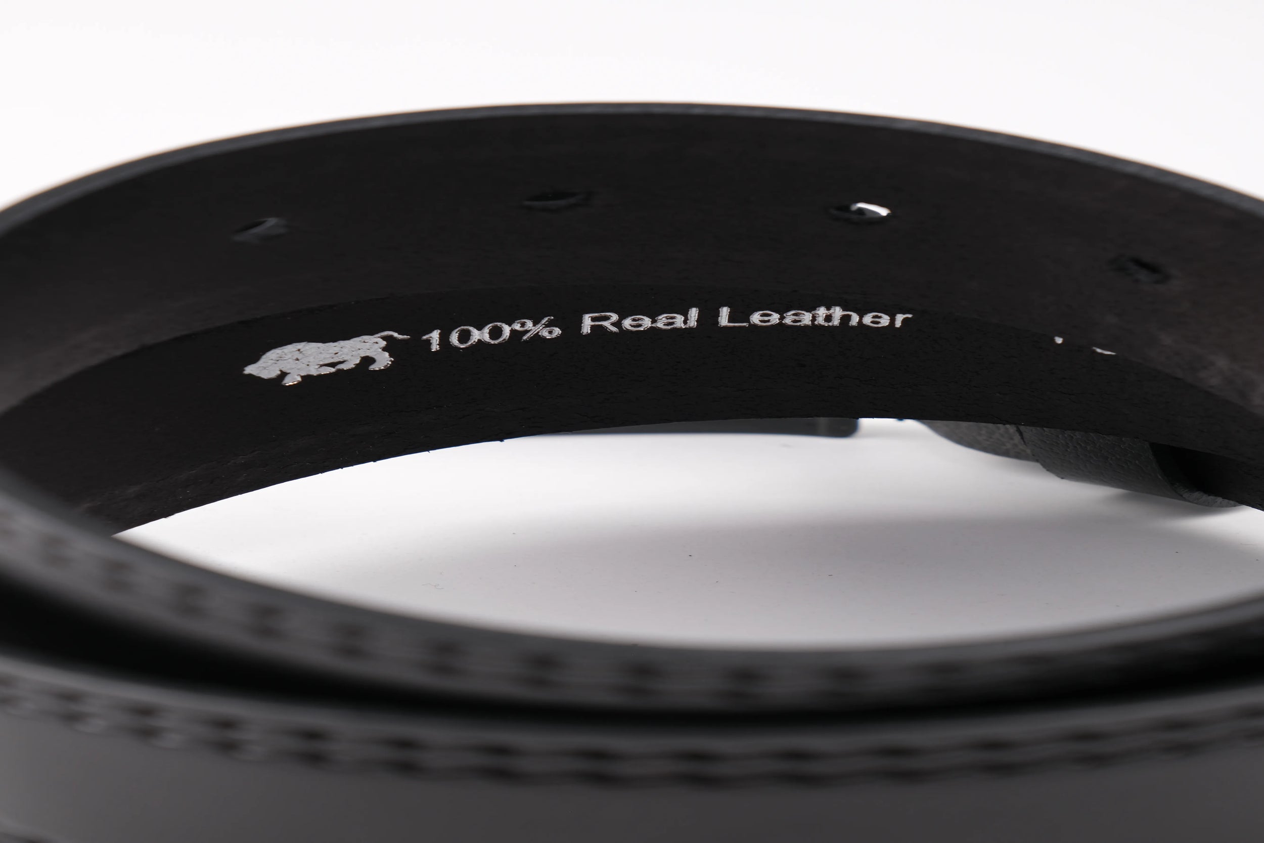 LISBOA LEATHER SPORT BELT  - BLACK - 5103