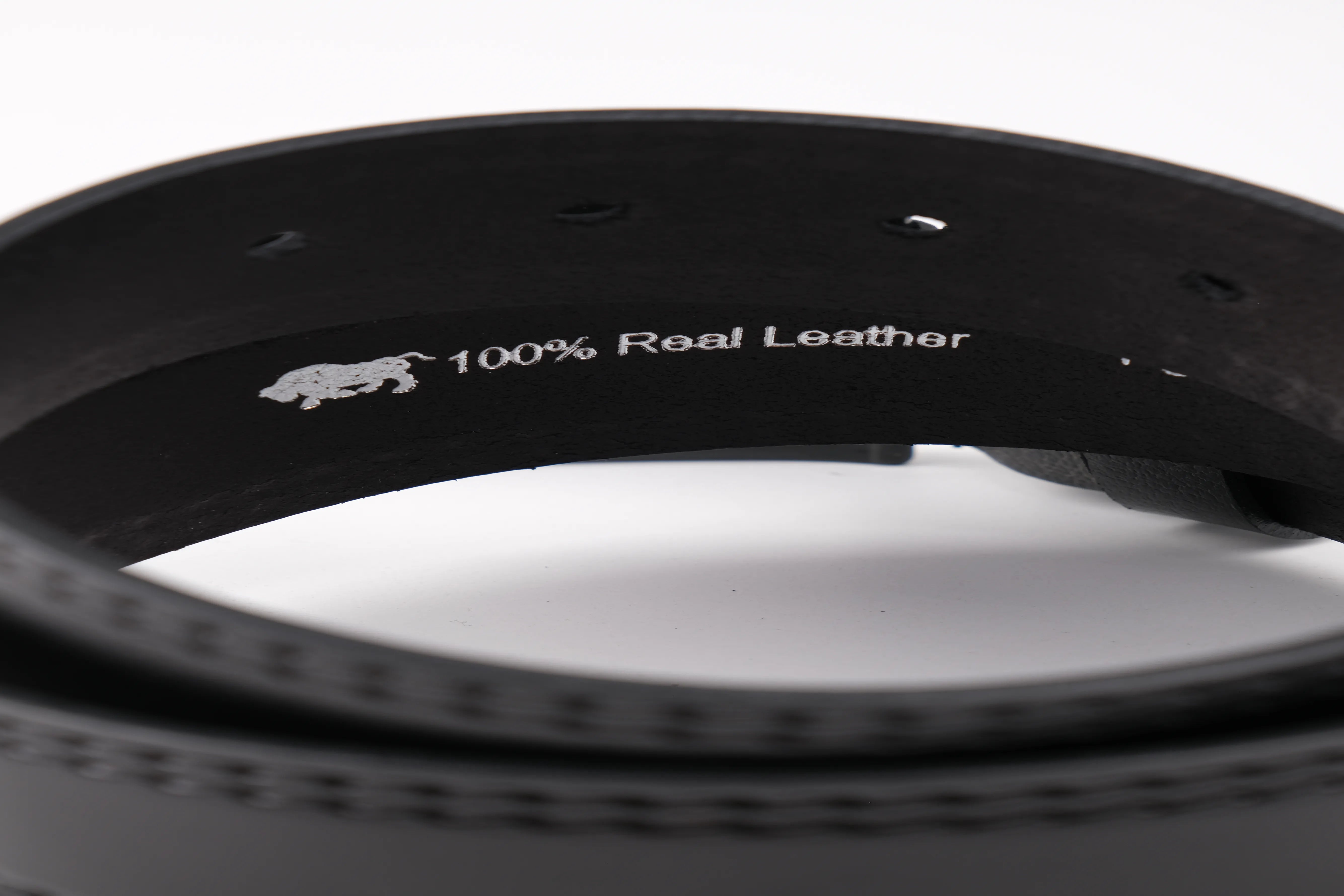 LISBOA LEATHER SPORT BELT  - BLACK - 5103