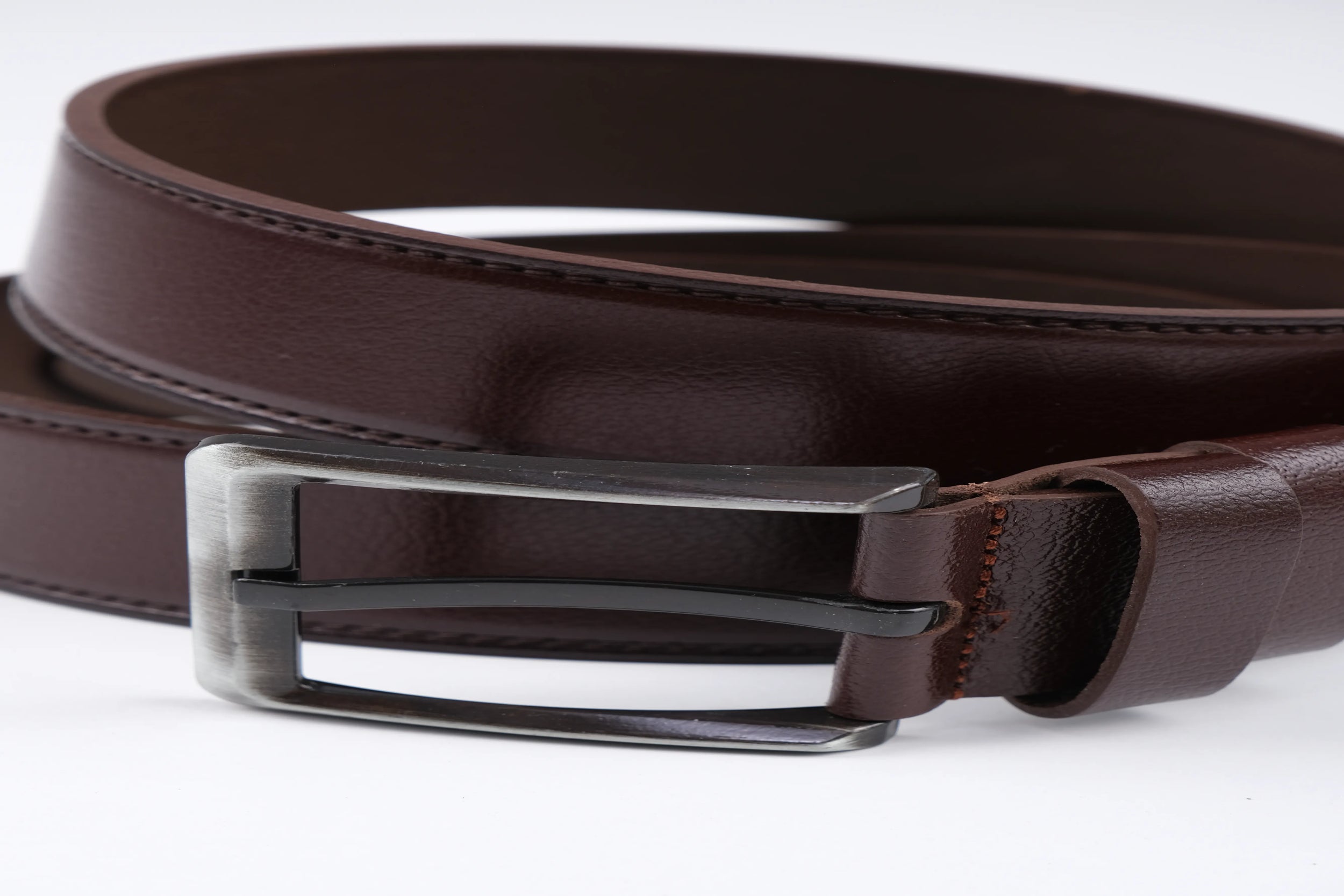 LISBOA LEATHER SPORT BELT  - BROWN - 5301