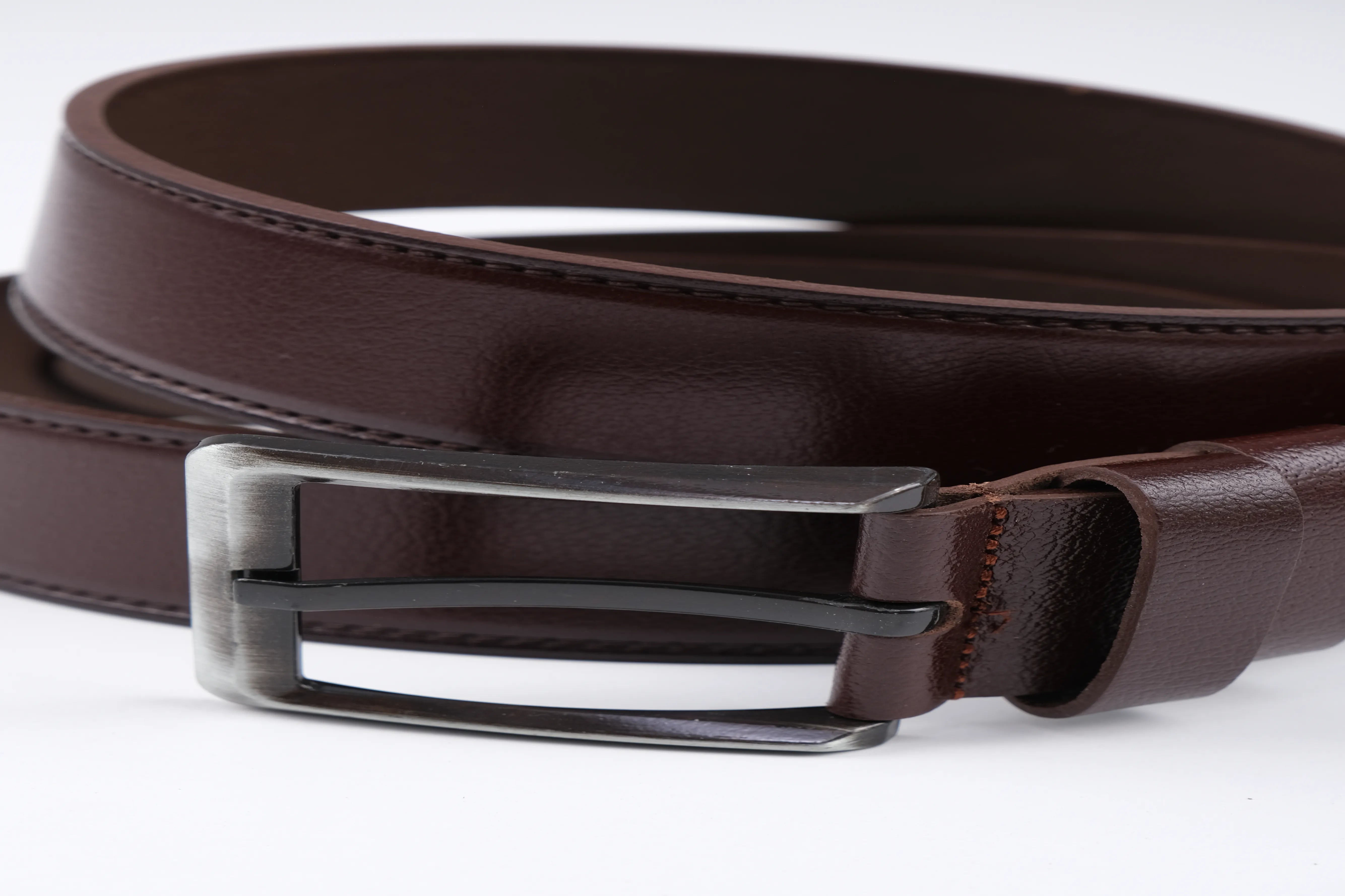 LISBOA LEATHER SPORT BELT  - BROWN - 5301