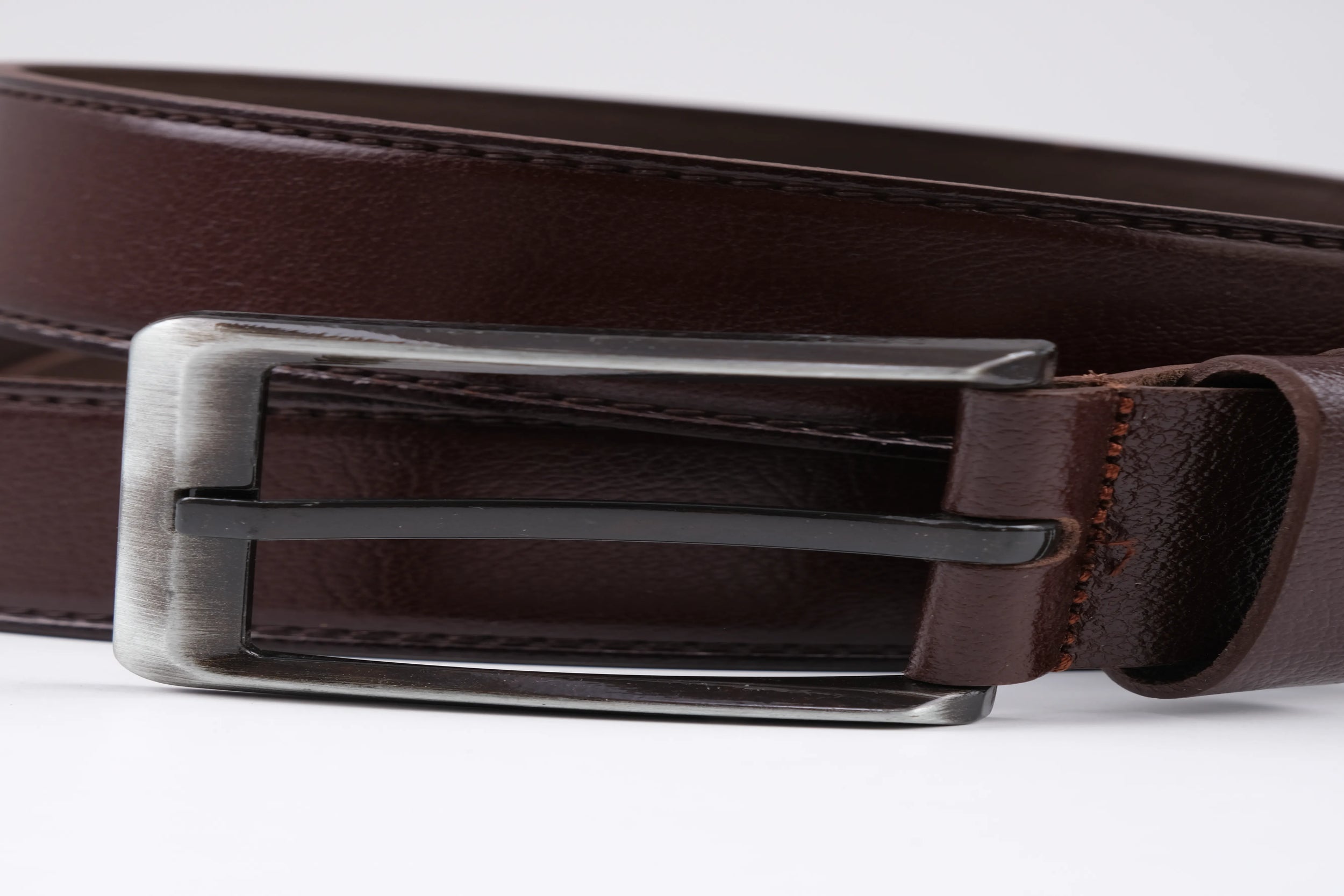 LISBOA LEATHER SPORT BELT  - BROWN - 5301