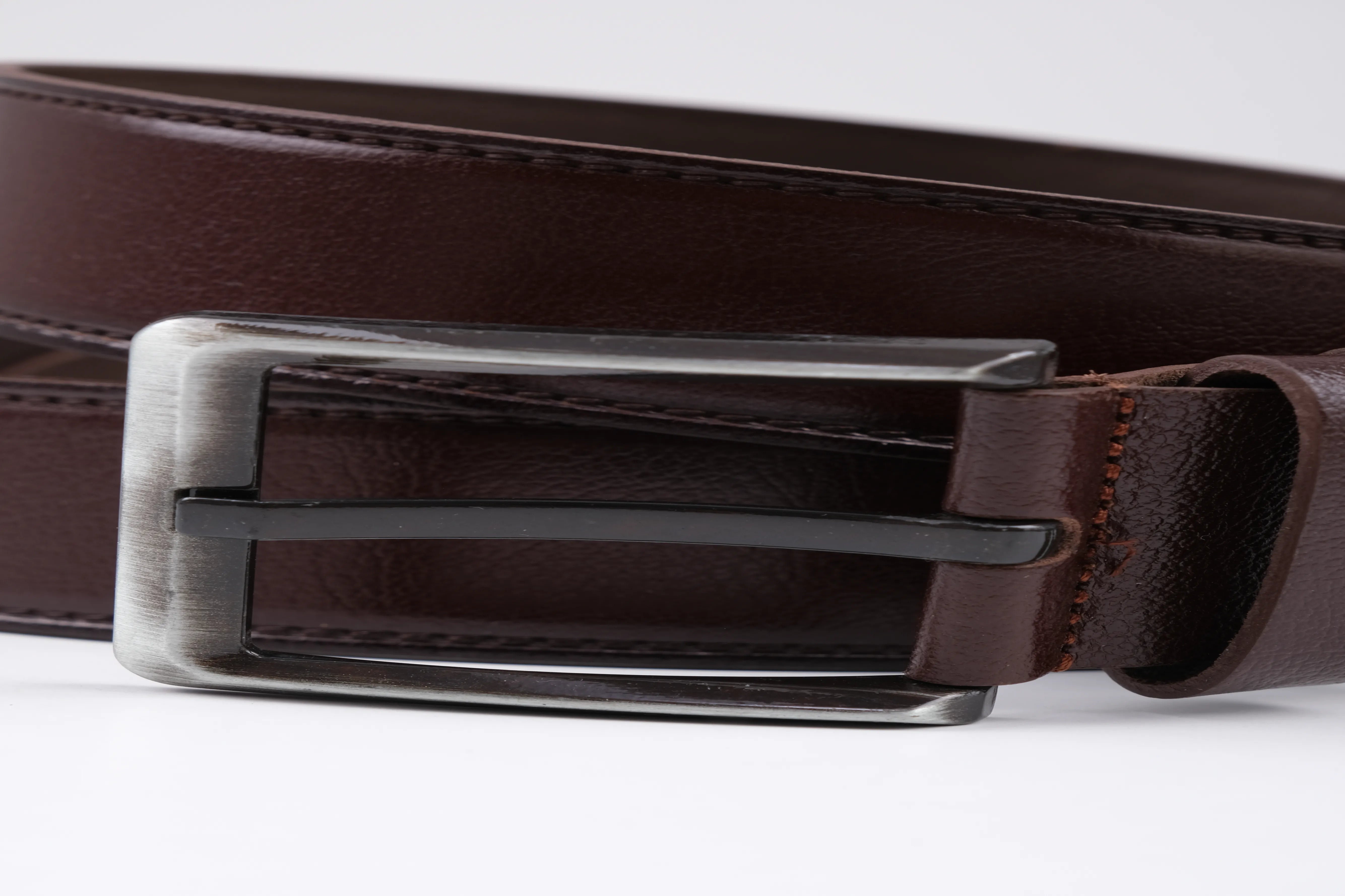 LISBOA LEATHER SPORT BELT  - BROWN - 5301