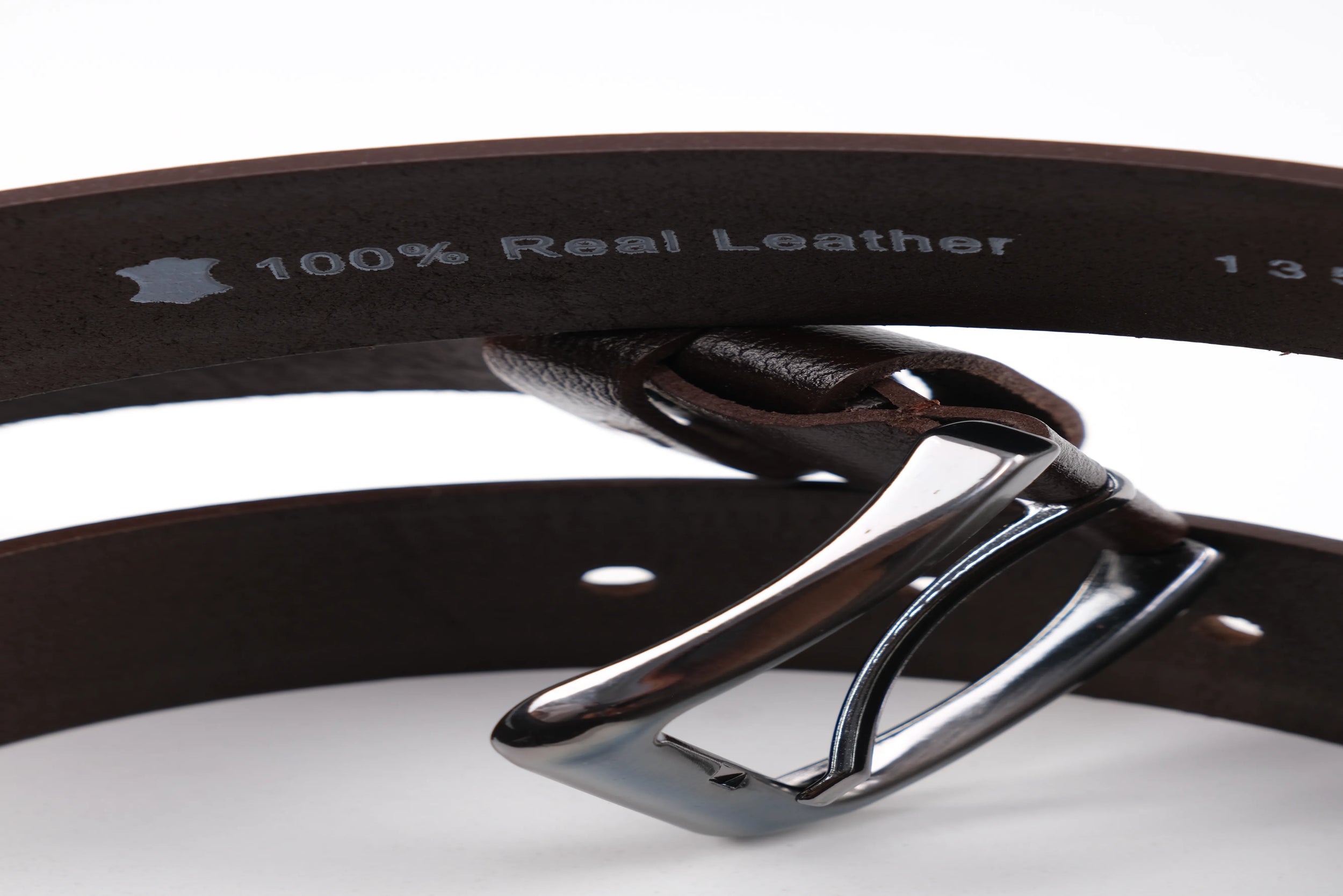 LISBOA LEATHER SPORT BELT  - BROWN - 5301