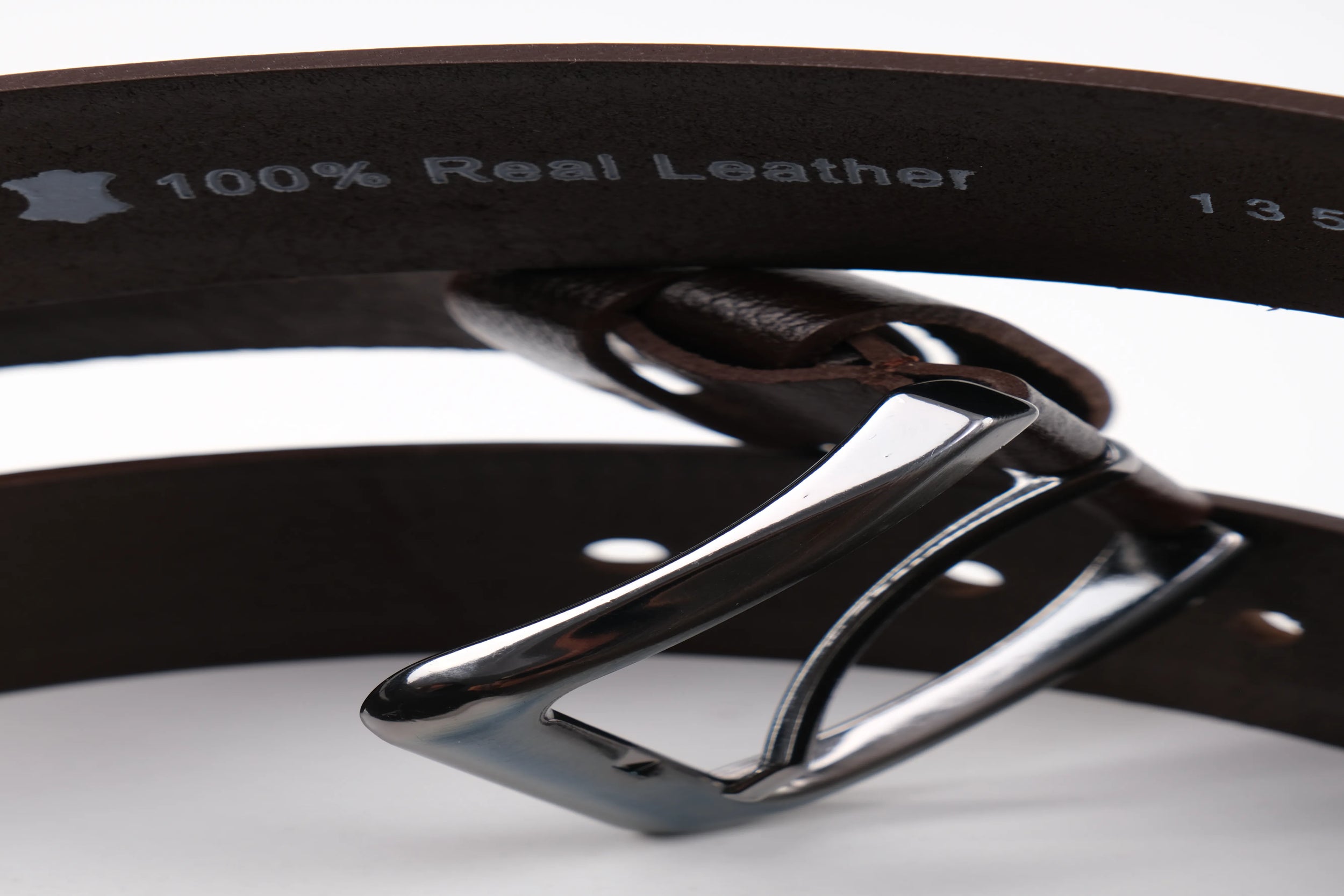 LISBOA LEATHER SPORT BELT  - BROWN - 5301