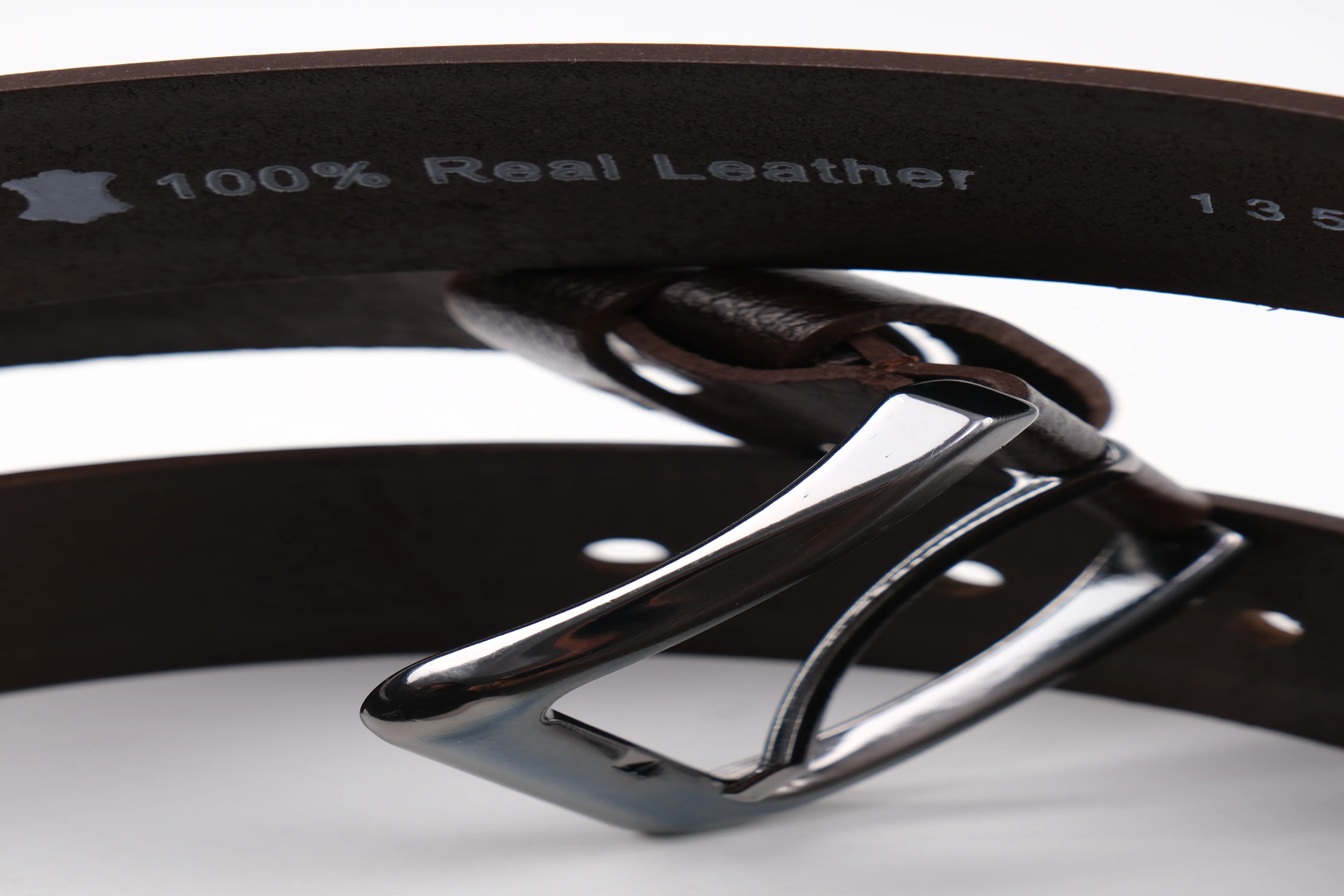 LISBOA LEATHER SPORT BELT  - BROWN - 5301