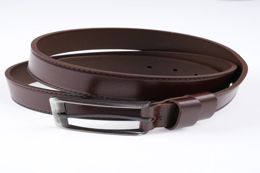 LISBOA LEATHER SPORT BELT  - BROWN - 5301