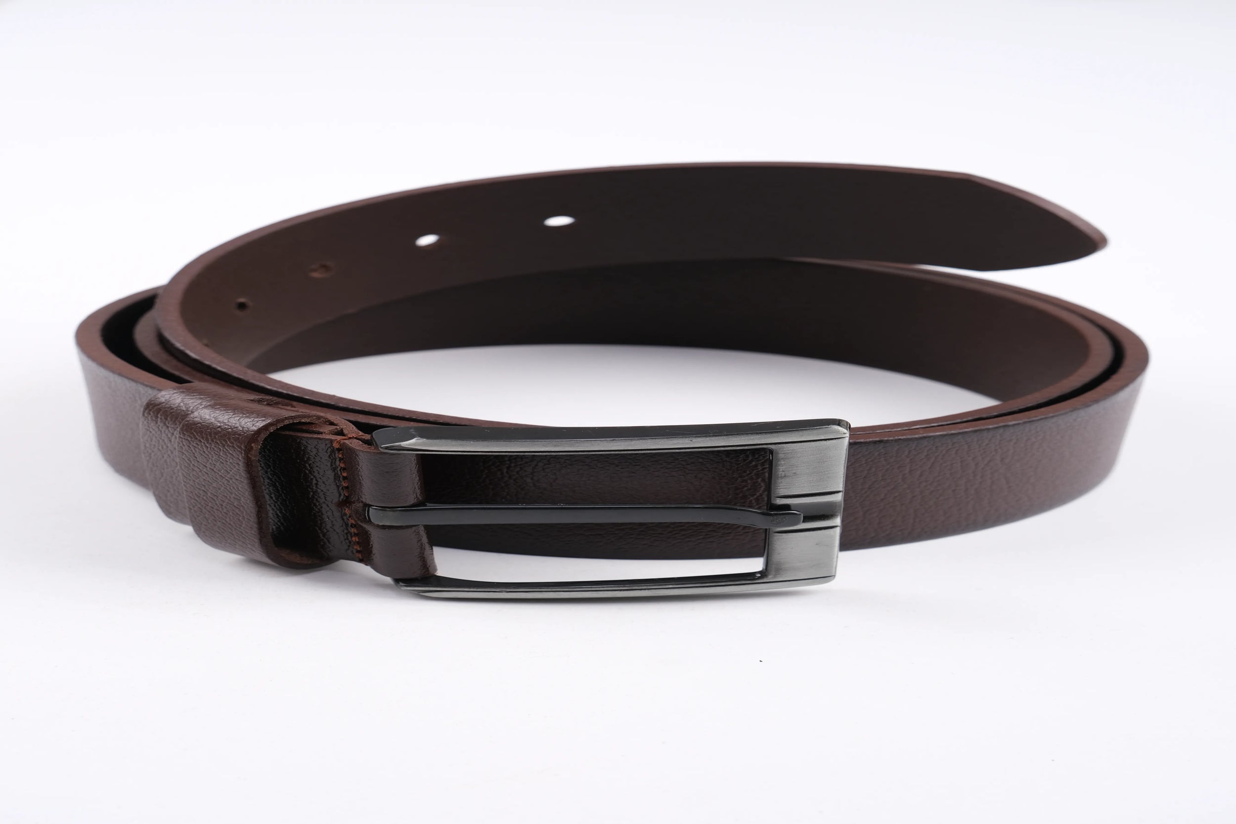 LISBOA LEATHER SPORT BELT  - BROWN - 5303