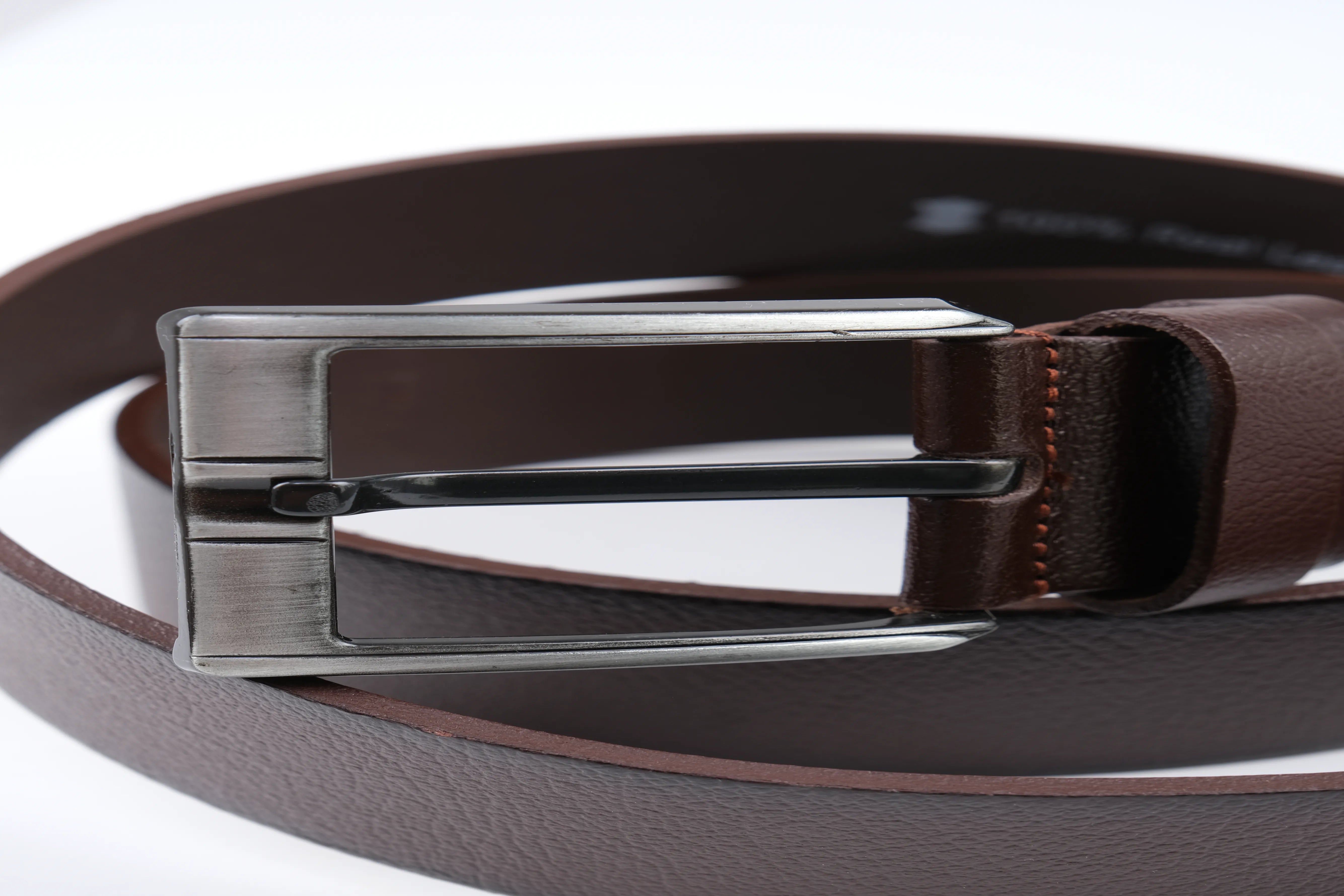 LISBOA LEATHER SPORT BELT  - BROWN - 5303