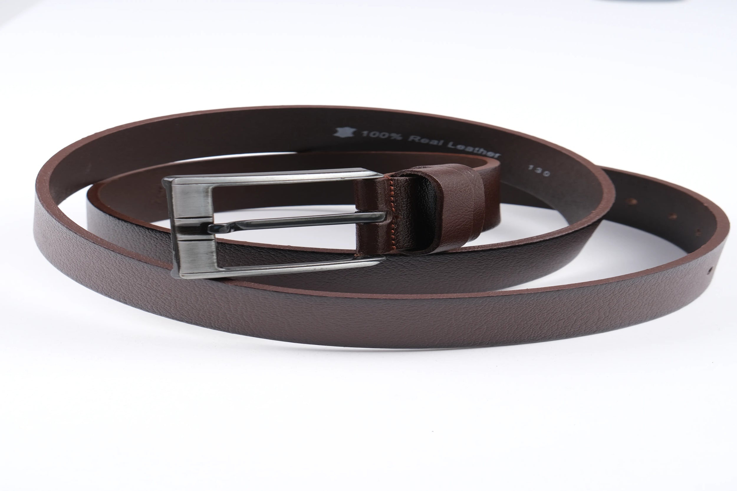 LISBOA LEATHER SPORT BELT  - BROWN - 5303