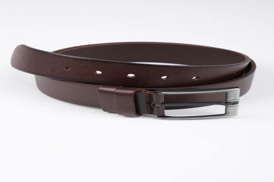 LISBOA LEATHER SPORT BELT  - BROWN - 5303