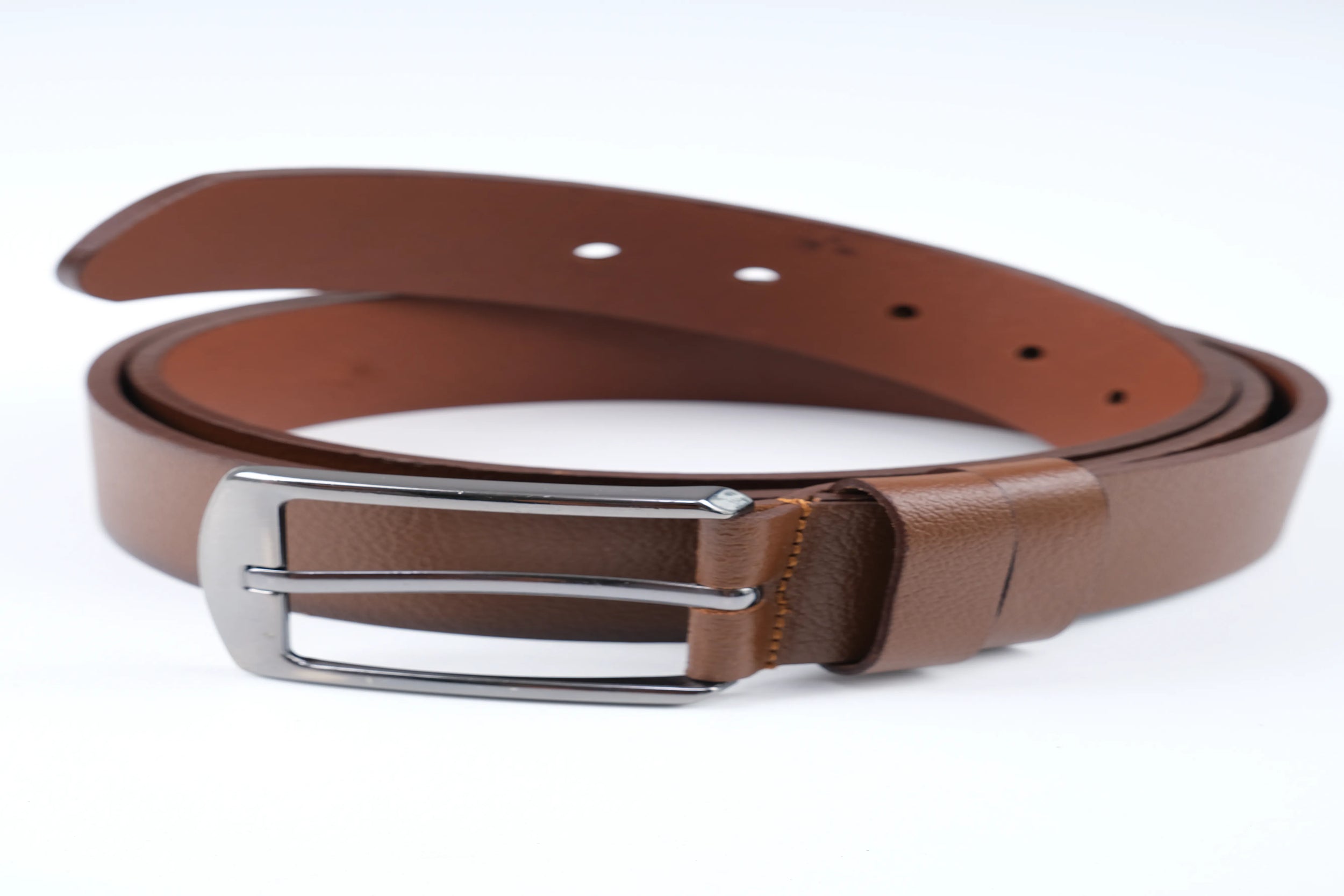LISBOA LEATHER SPORT BELT  - BROWN - 5305