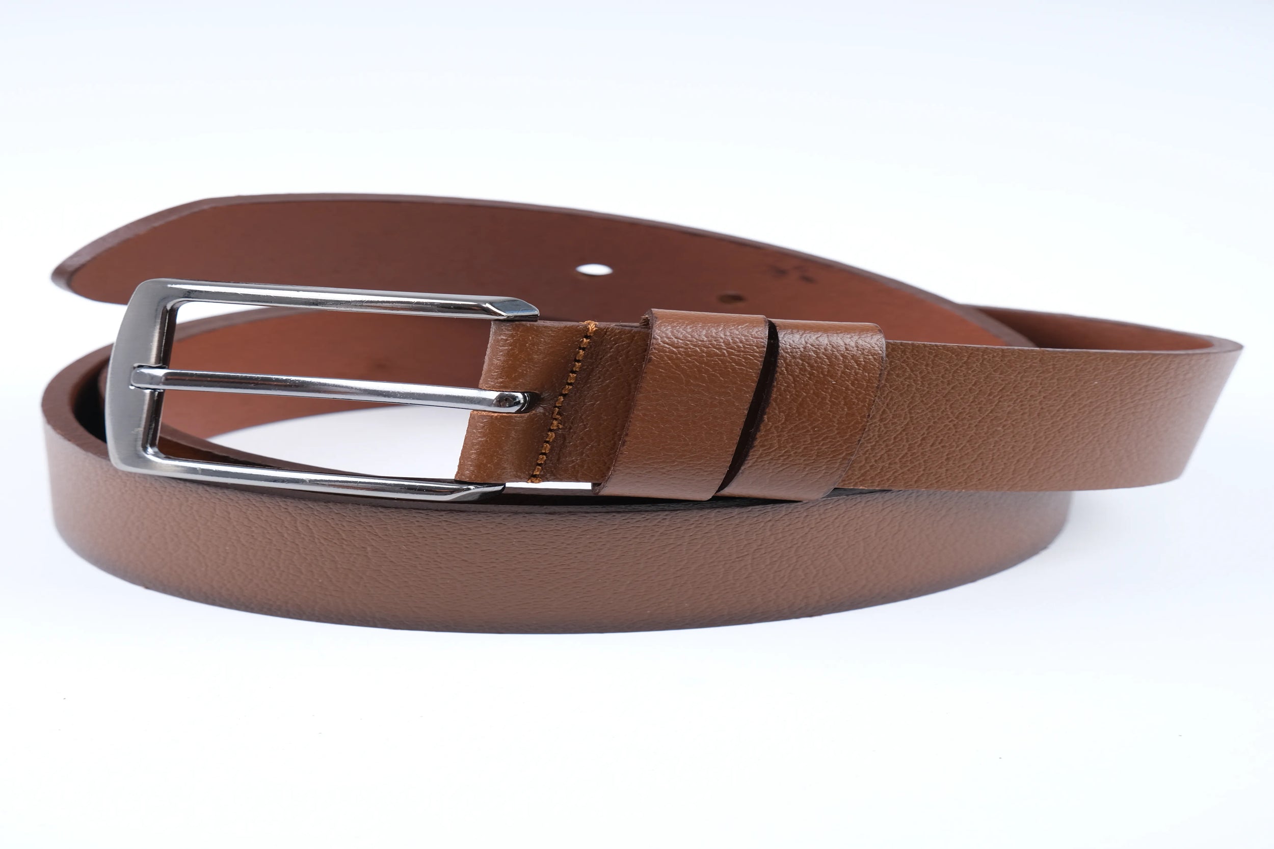 LISBOA LEATHER SPORT BELT  - BROWN - 5305