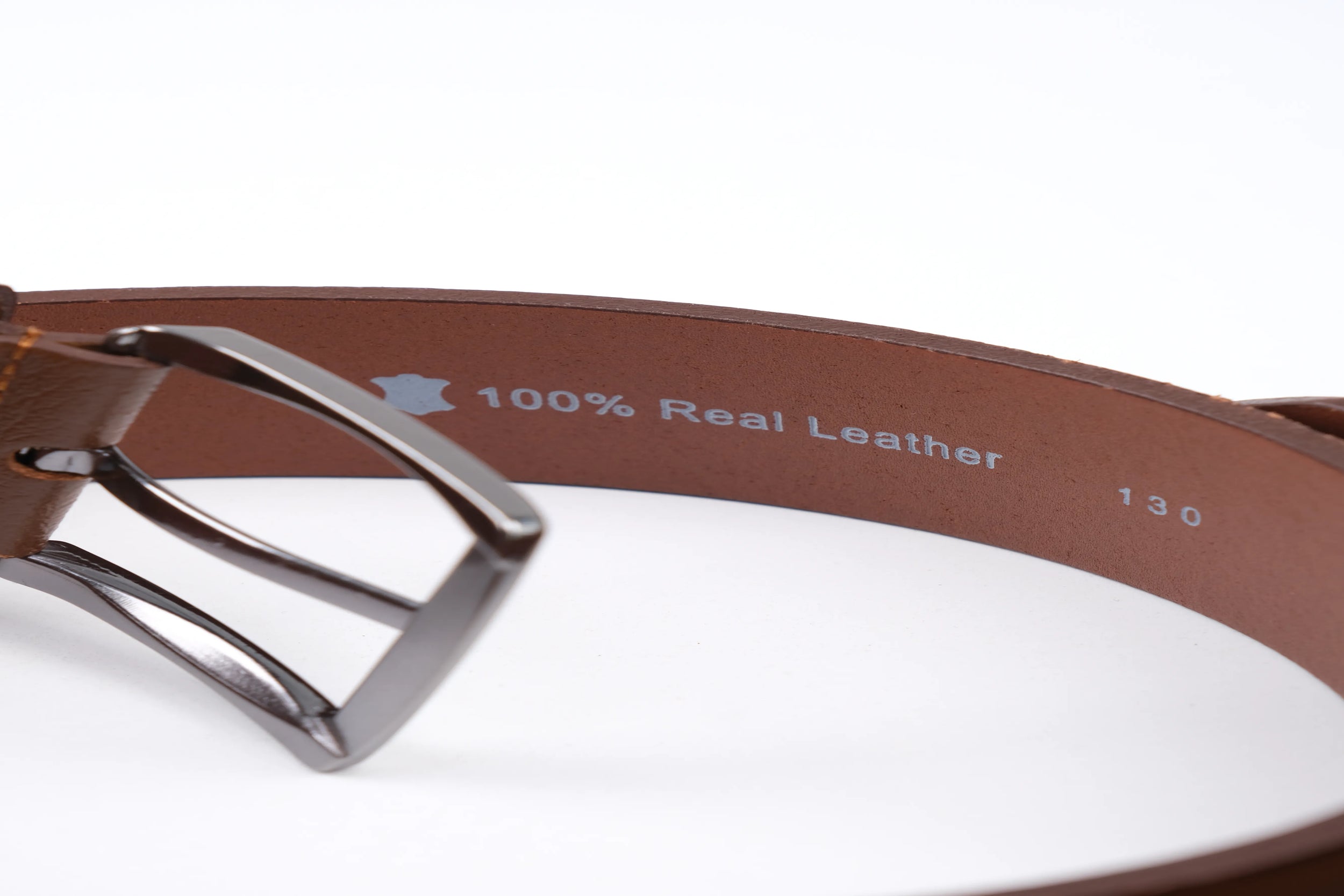 LISBOA LEATHER SPORT BELT  - BROWN - 5305