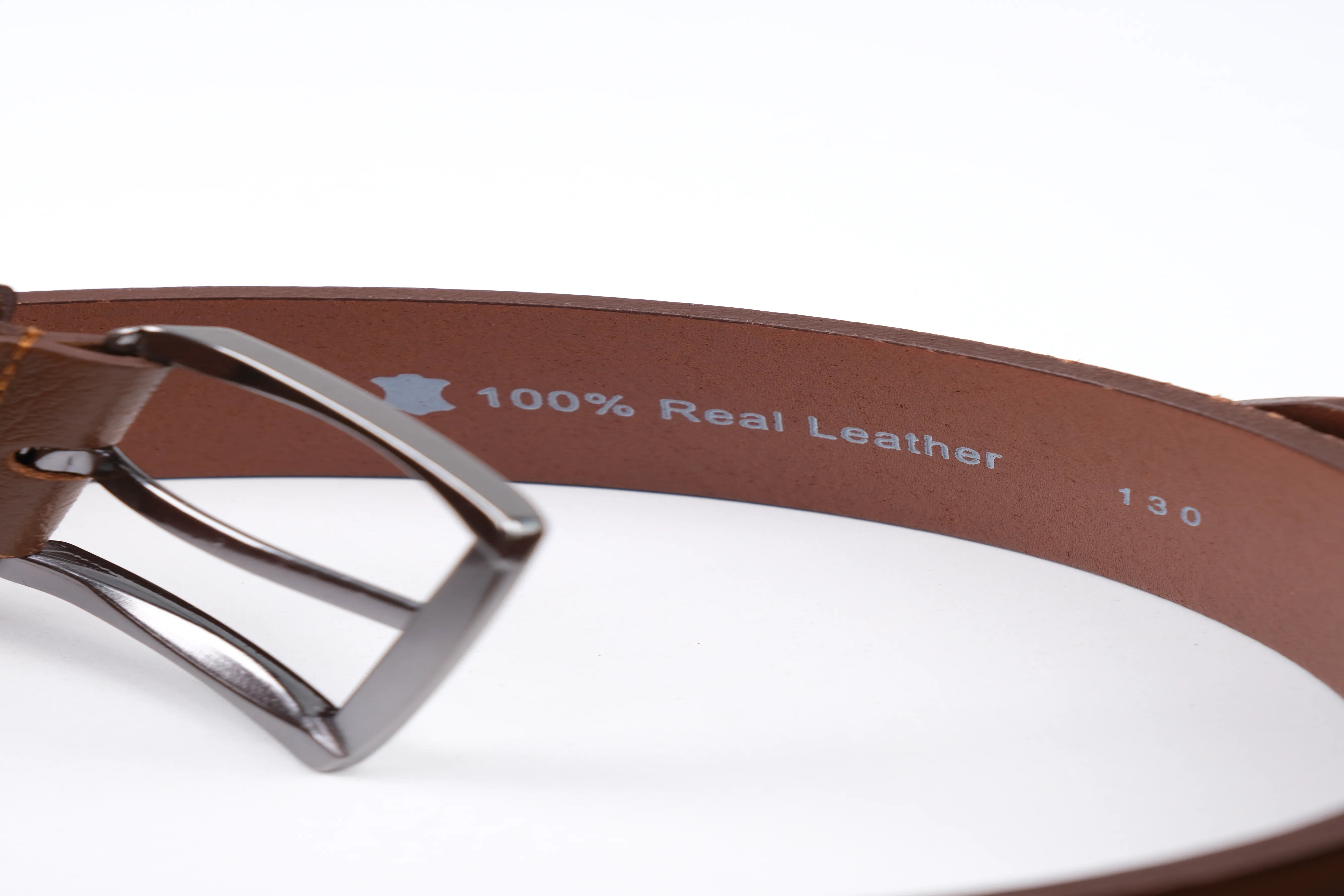 LISBOA LEATHER SPORT BELT  - BROWN - 5305