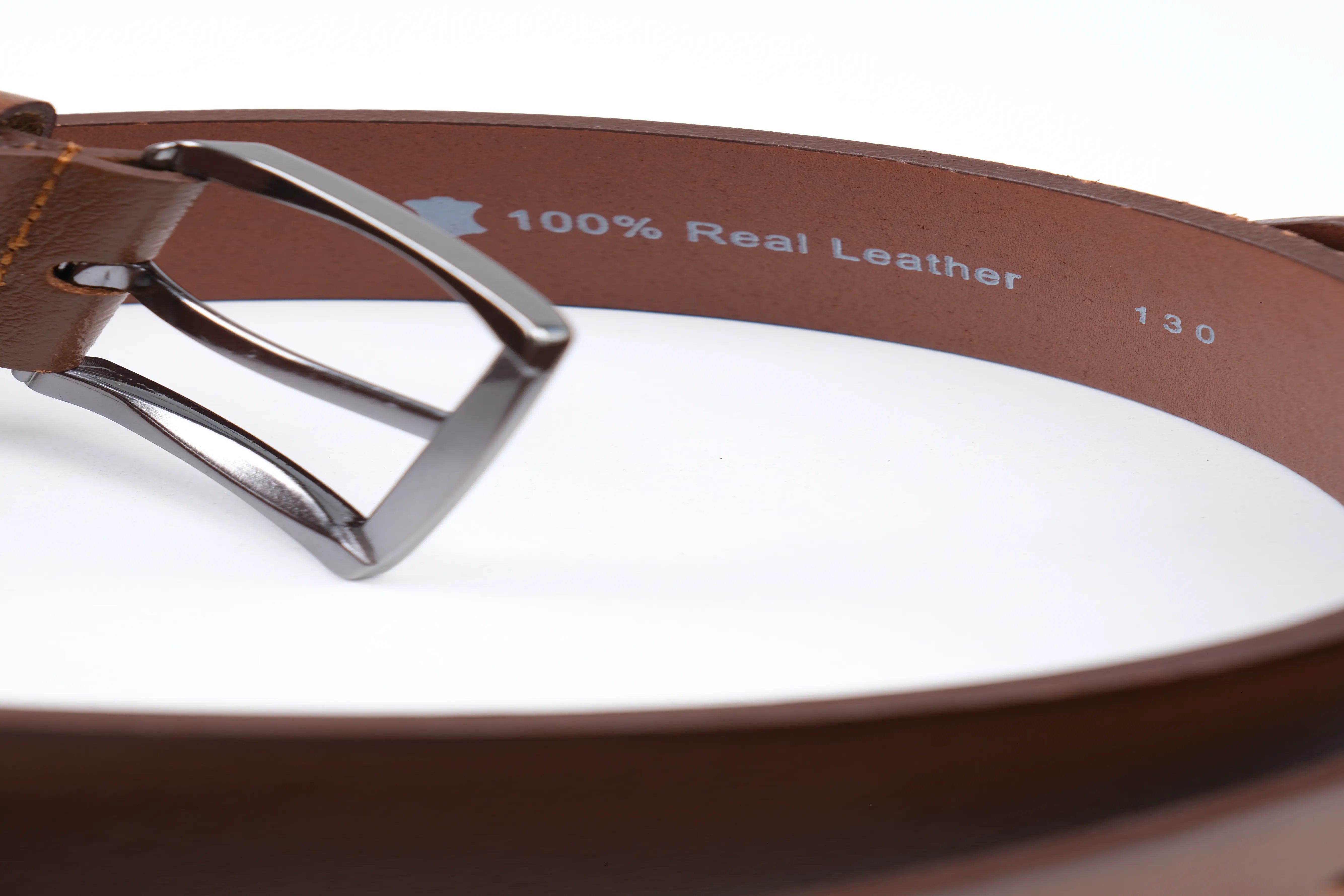 LISBOA LEATHER SPORT BELT  - BROWN - 5305