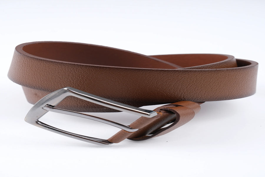 LISBOA LEATHER SPORT BELT  - BROWN - 5305